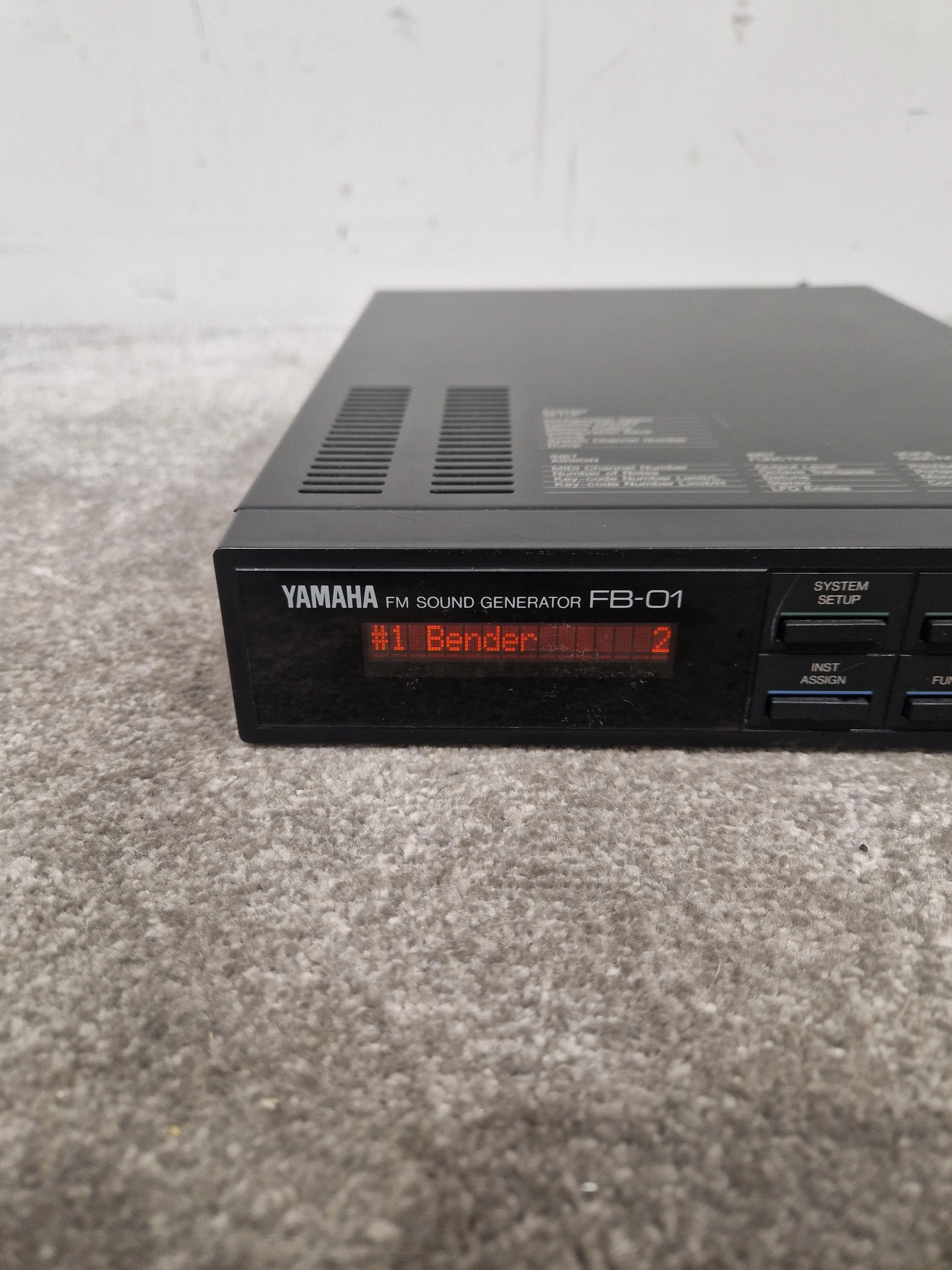 Yamaha FB-01 - FM Tone Generator Module - Very Good w/ Power Supply & Pedal - Image 4