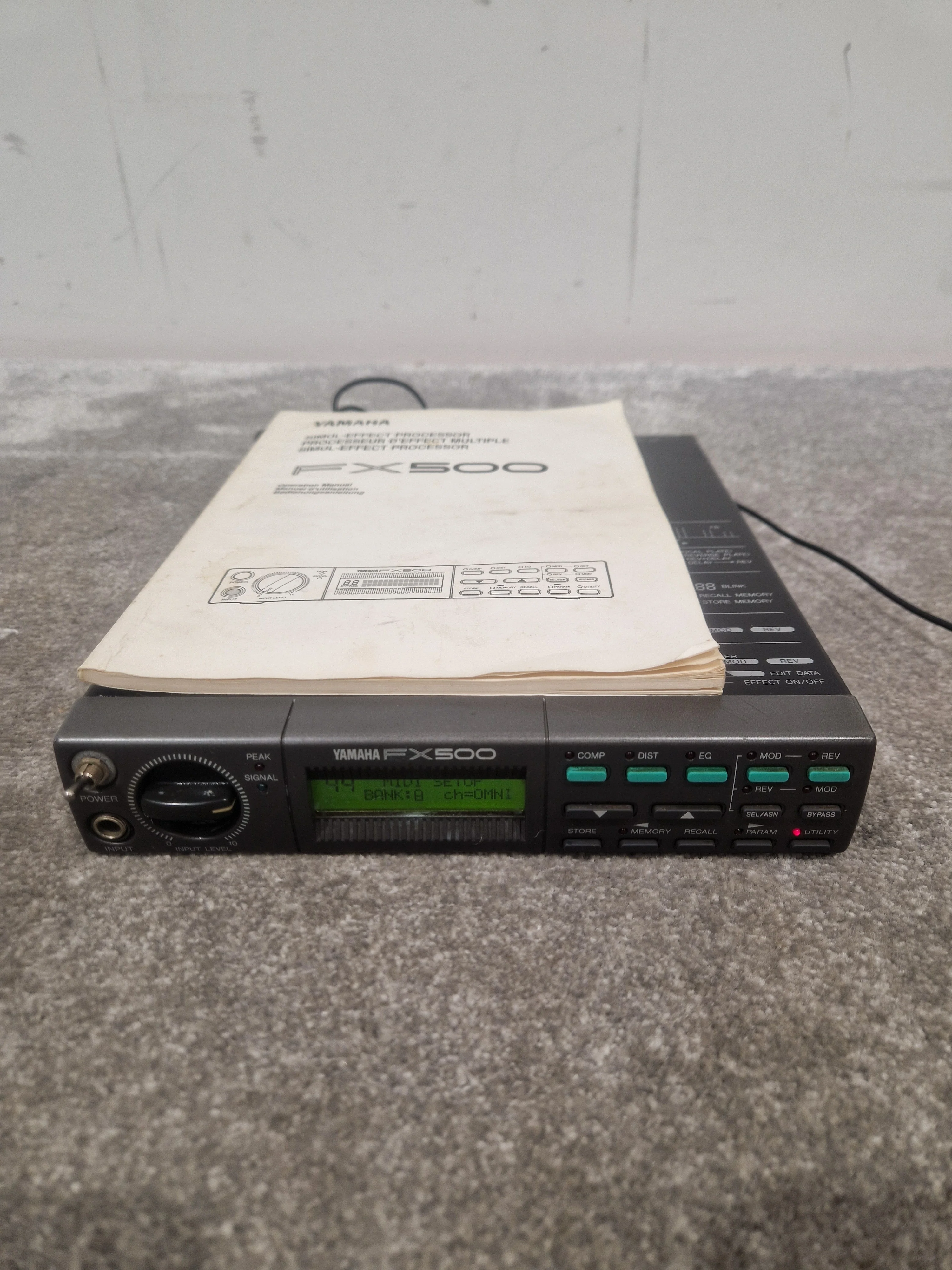 Yamaha Fx500 Processor Effects Unit - Multi-effects, 24-bit Processing - Very Good w/ Power Supply & Manuals - Image 6