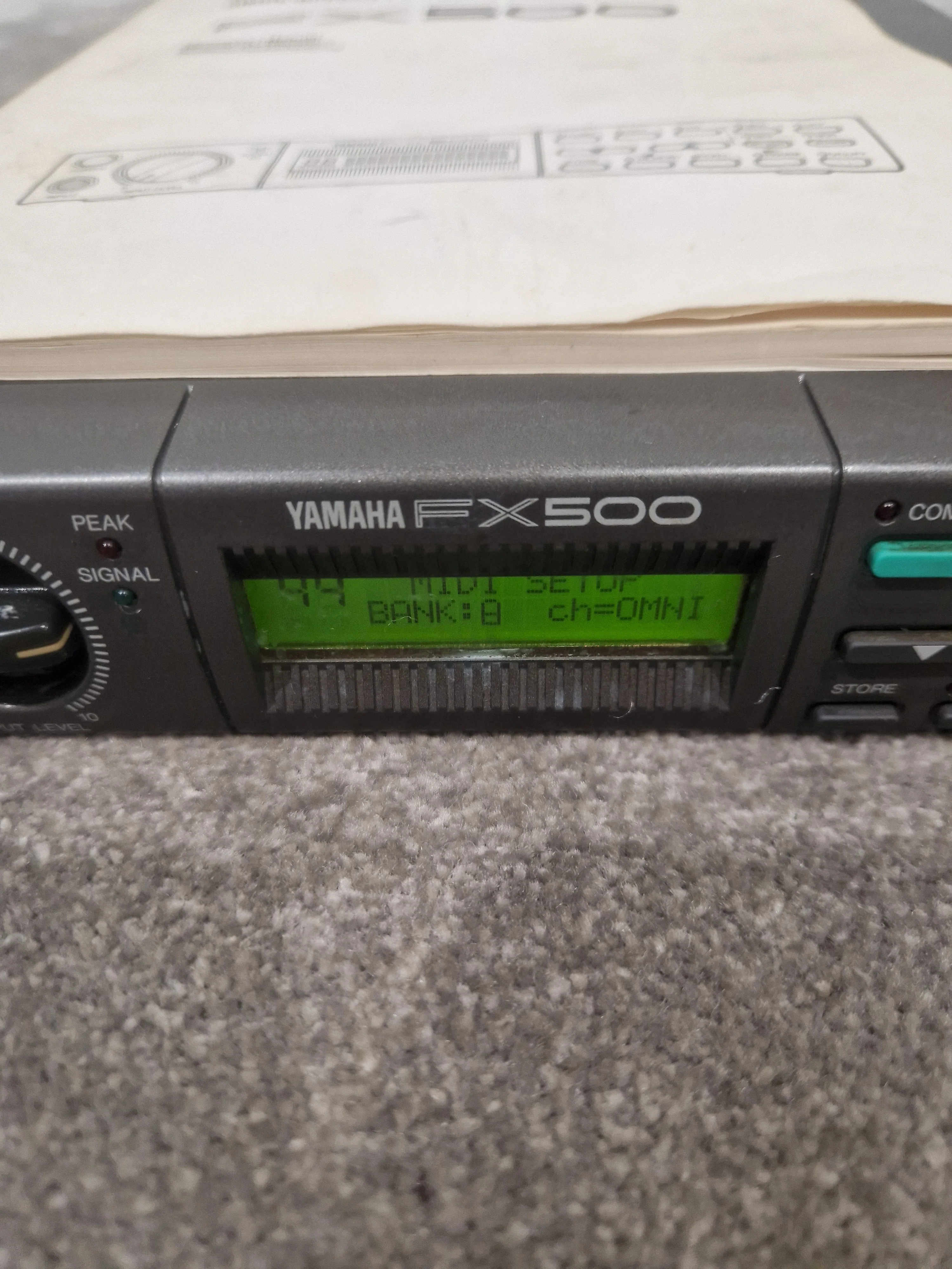 Yamaha Fx500 Processor Effects Unit - Multi-effects, 24-bit Processing - Very Good w/ Power Supply & Manuals - Image 7