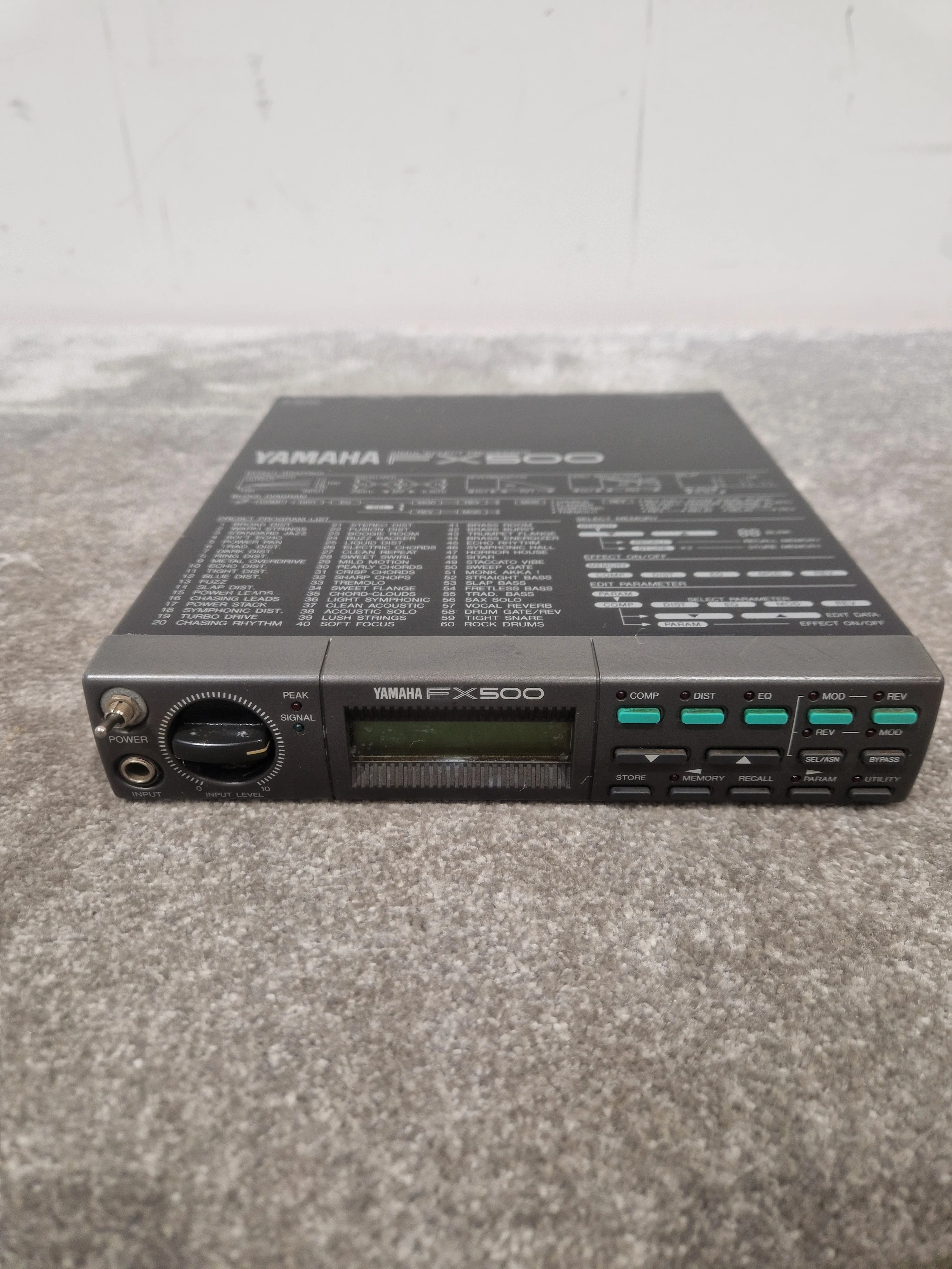 Yamaha Fx500 Processor Effects Unit - Multi-effects, 24-bit Processing - Very Good w/ Power Supply & Manuals - Image 9