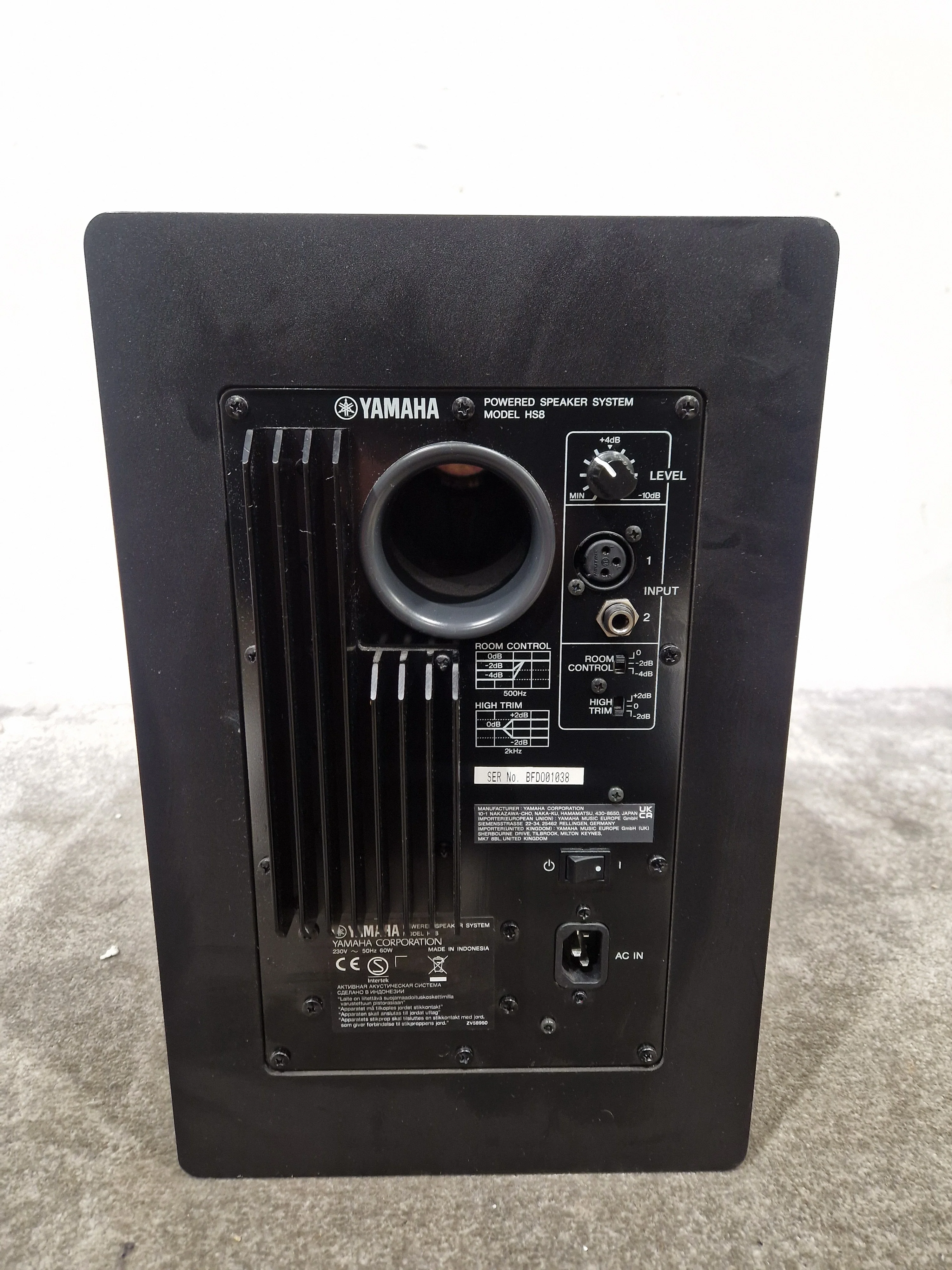 Yamaha HS8 Black Monitor Speaker - Bi-Amplified - Excellent w/ Original Box & Power Cable - Image 10