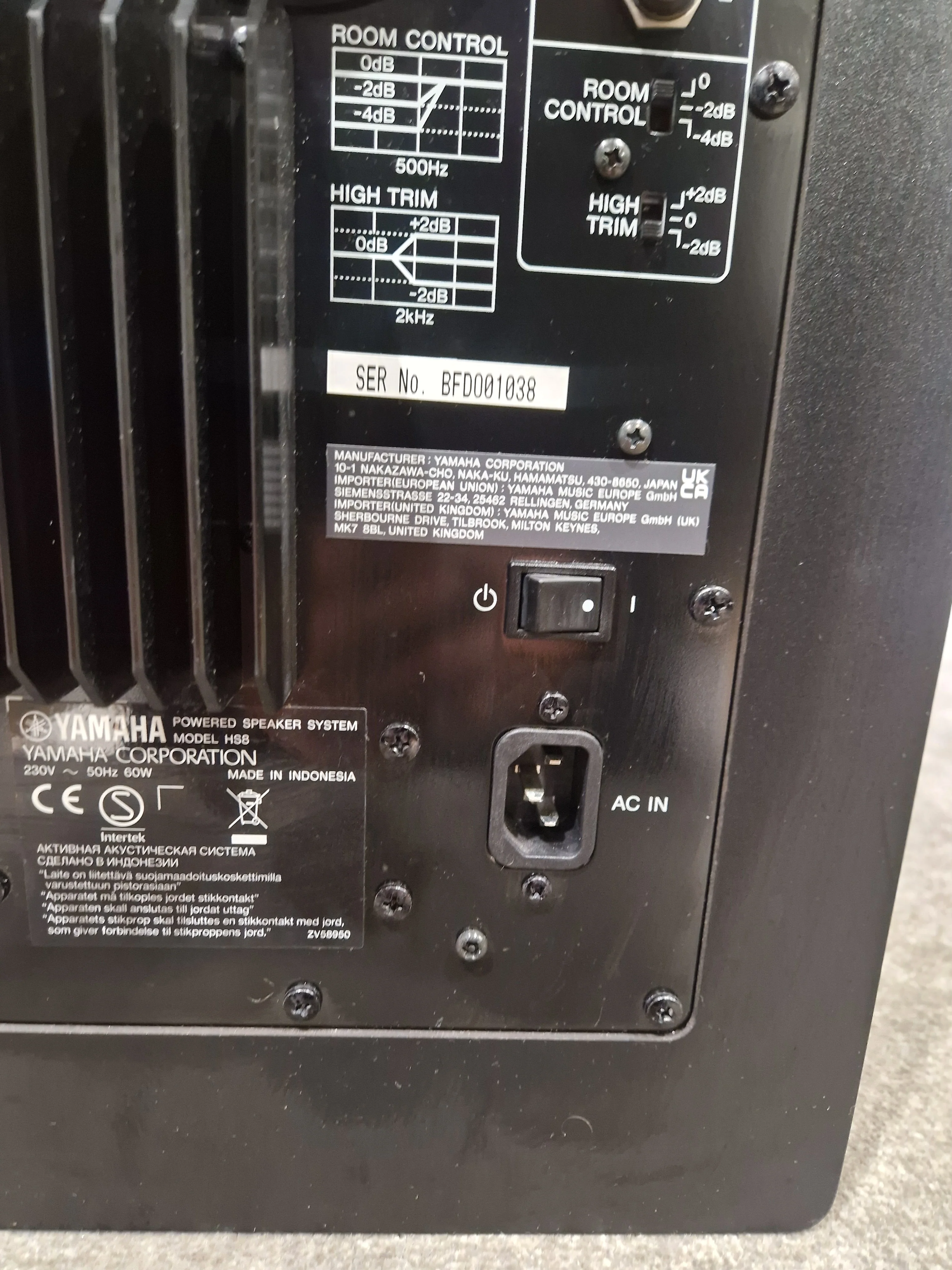 Yamaha HS8 Black Monitor Speaker - Bi-Amplified - Excellent w/ Original Box & Power Cable - Image 14