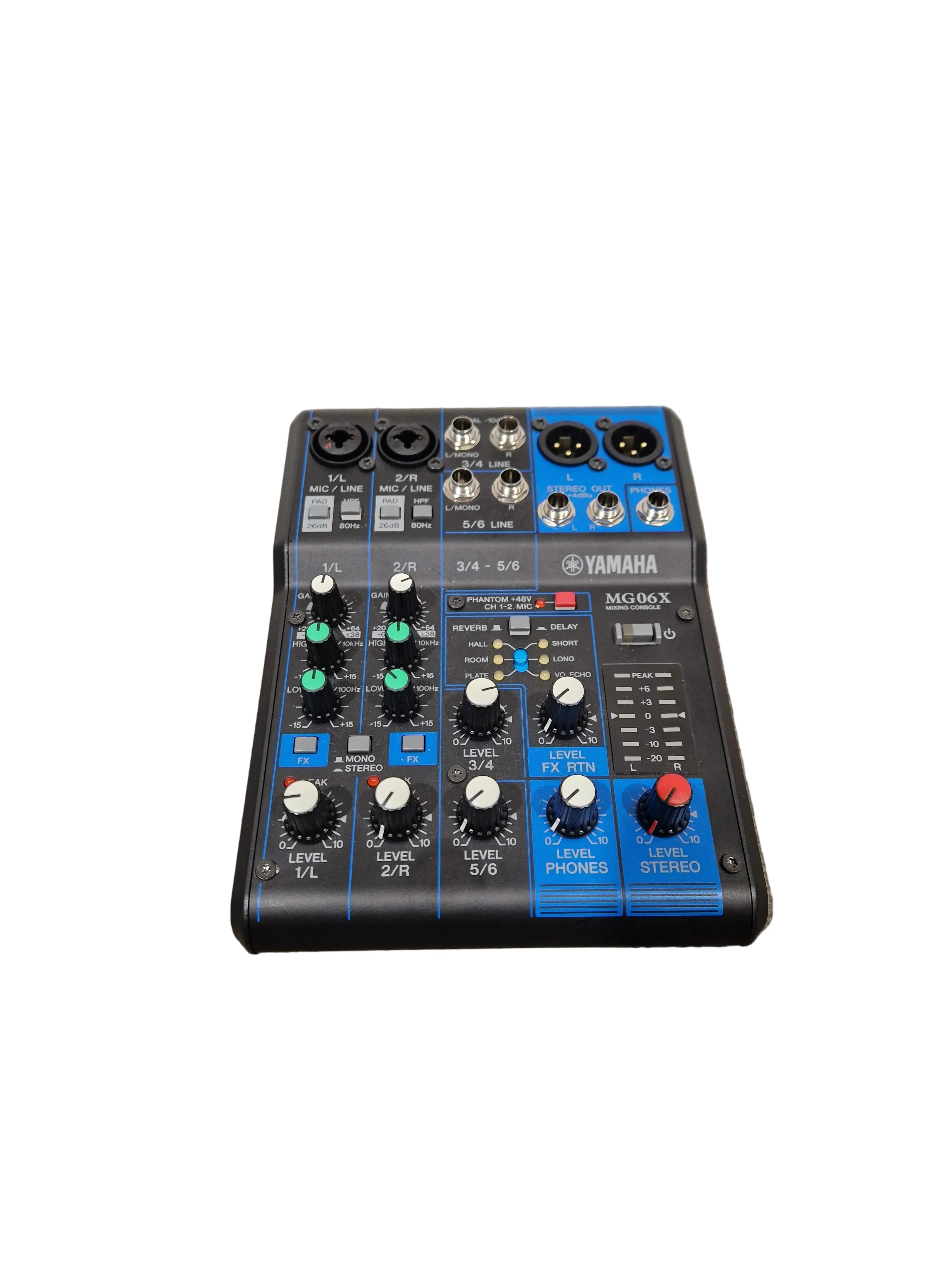 Yamaha MG06X 6-Channel Mixer - Compact Design - Excellent w/ Original Box & Power Supply