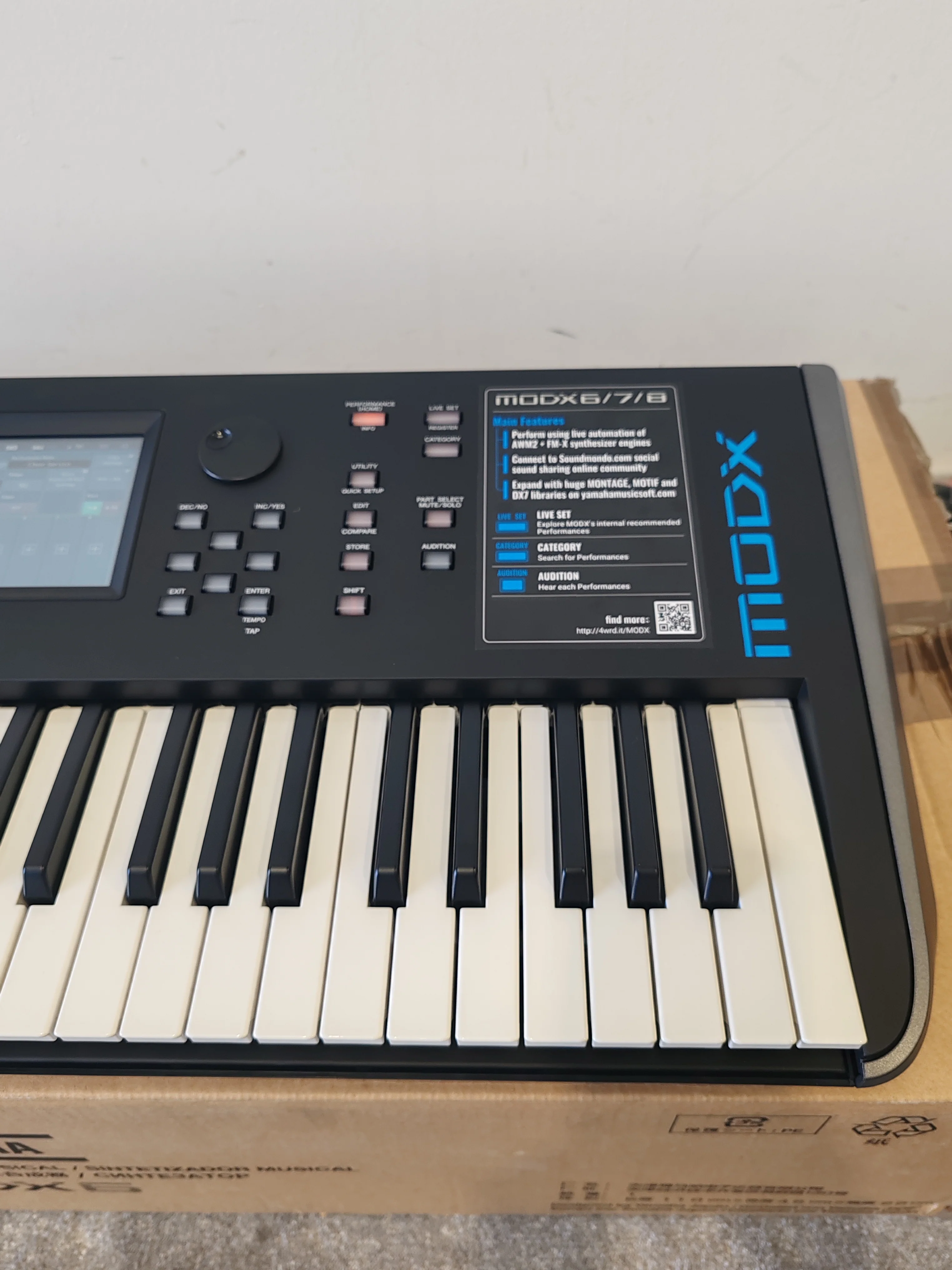 Yamaha MODX6 Synthesizer – AWM2 & FM-X Engines – Mint w/ Manual, Power Supply & Original Box - Image 2