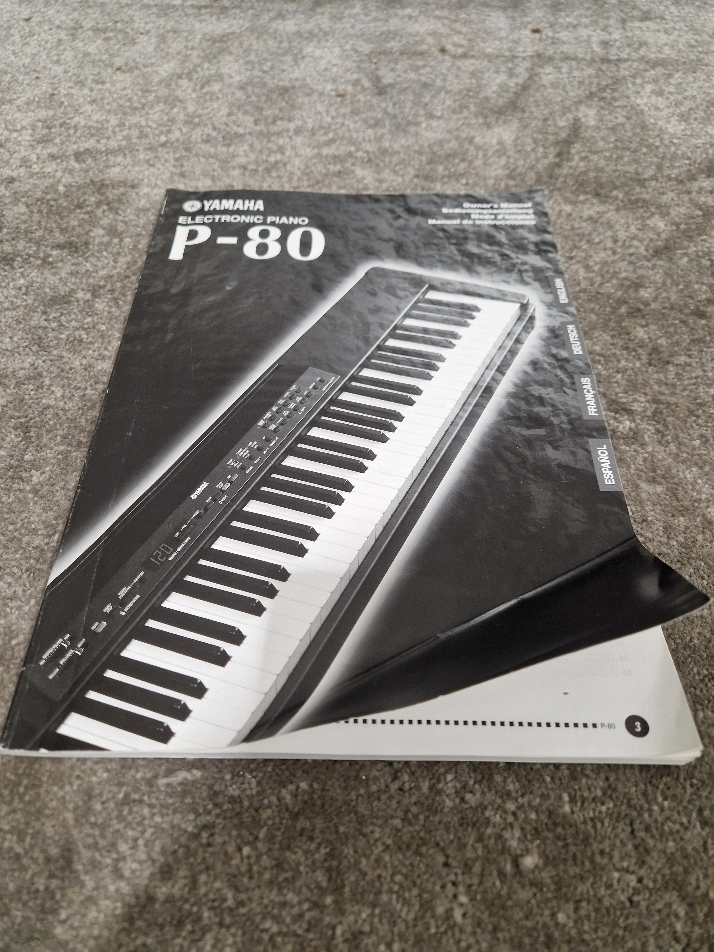 Yamaha P-80 - Electronic Piano - Black - Excellent w/ Power Supply, Original Box & Manuals - Image 7
