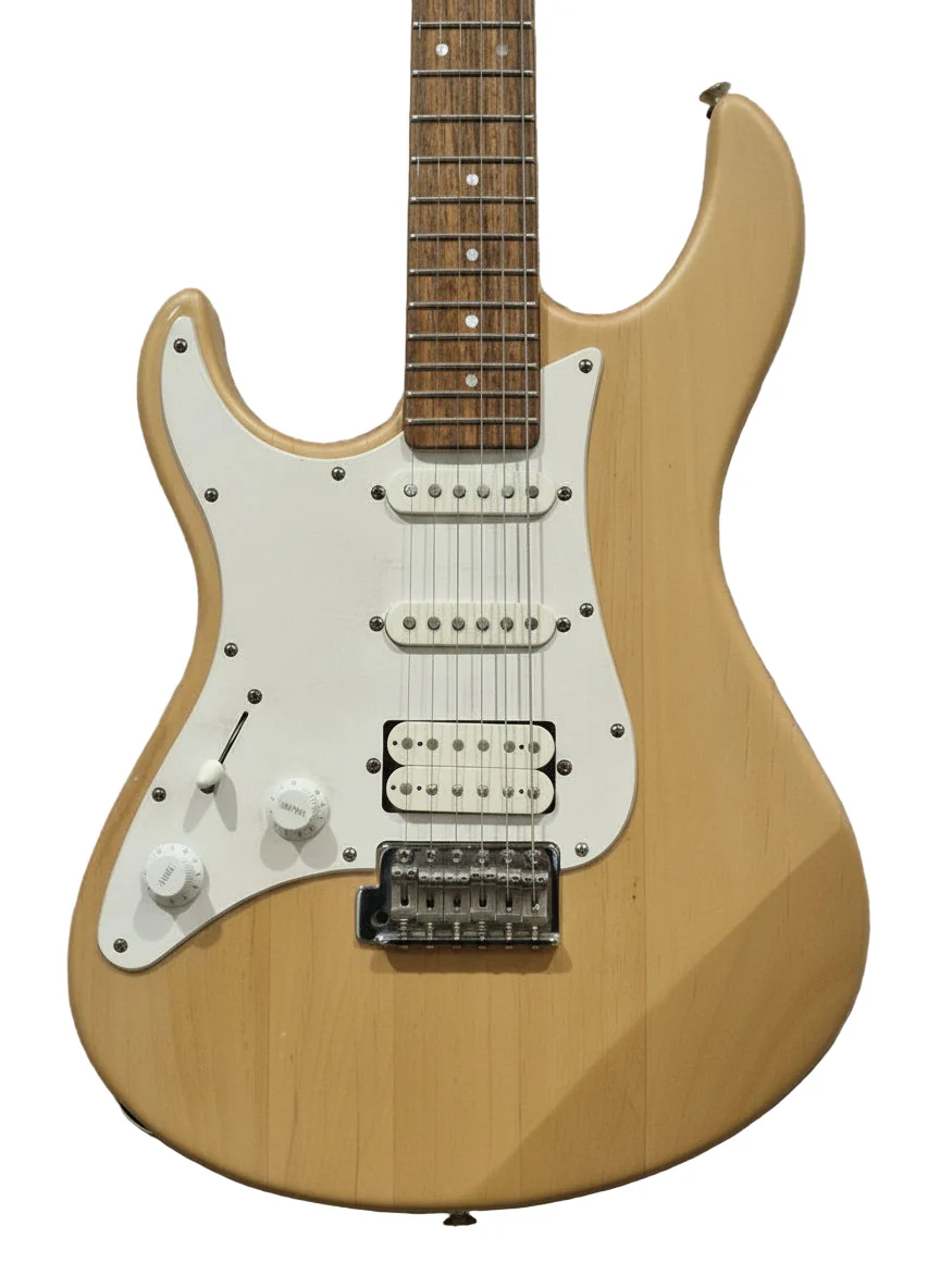 Yamaha Pacifica Natural Finish Left-Handed Guitar - Upgraded Components - Excellent w/ New Strings & Full Set Up