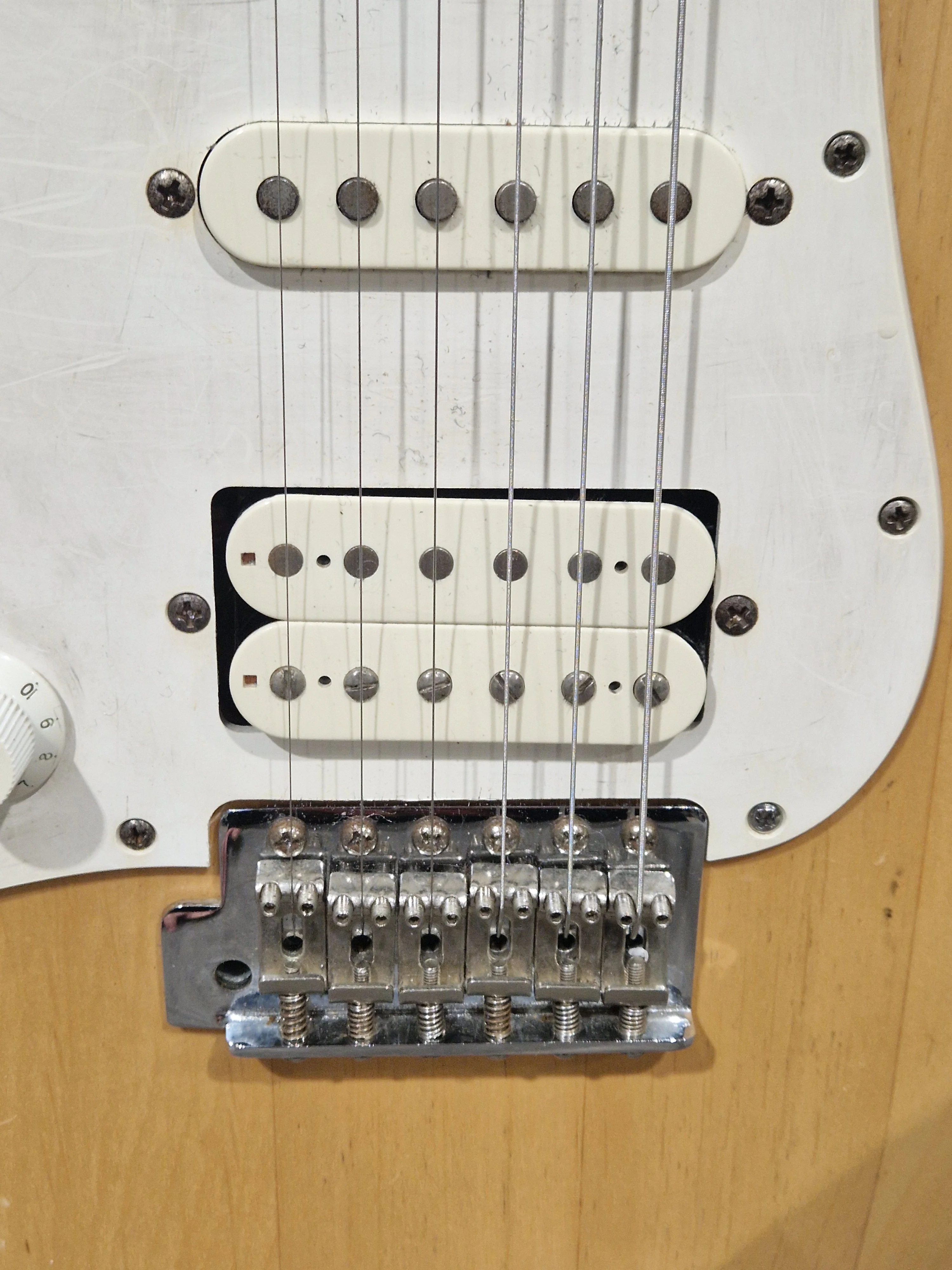Yamaha Pacifica Natural Finish Left-Handed Guitar - Upgraded Components - Excellent w/ New Strings & Full Set Up - Image 11