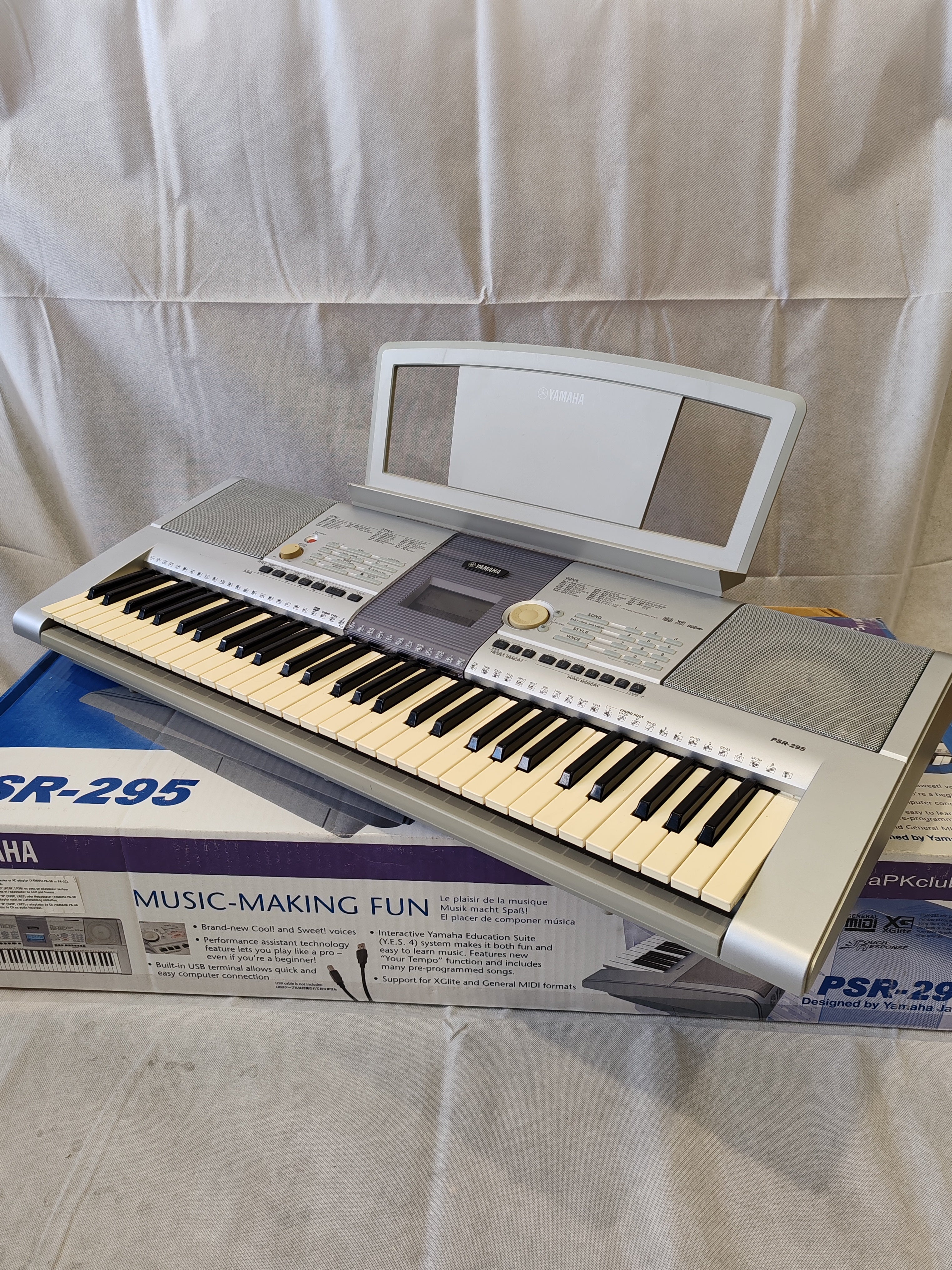 Yamaha PSR-295 Portable Keyboard – Fair Condition w/ Original Box - Image 3