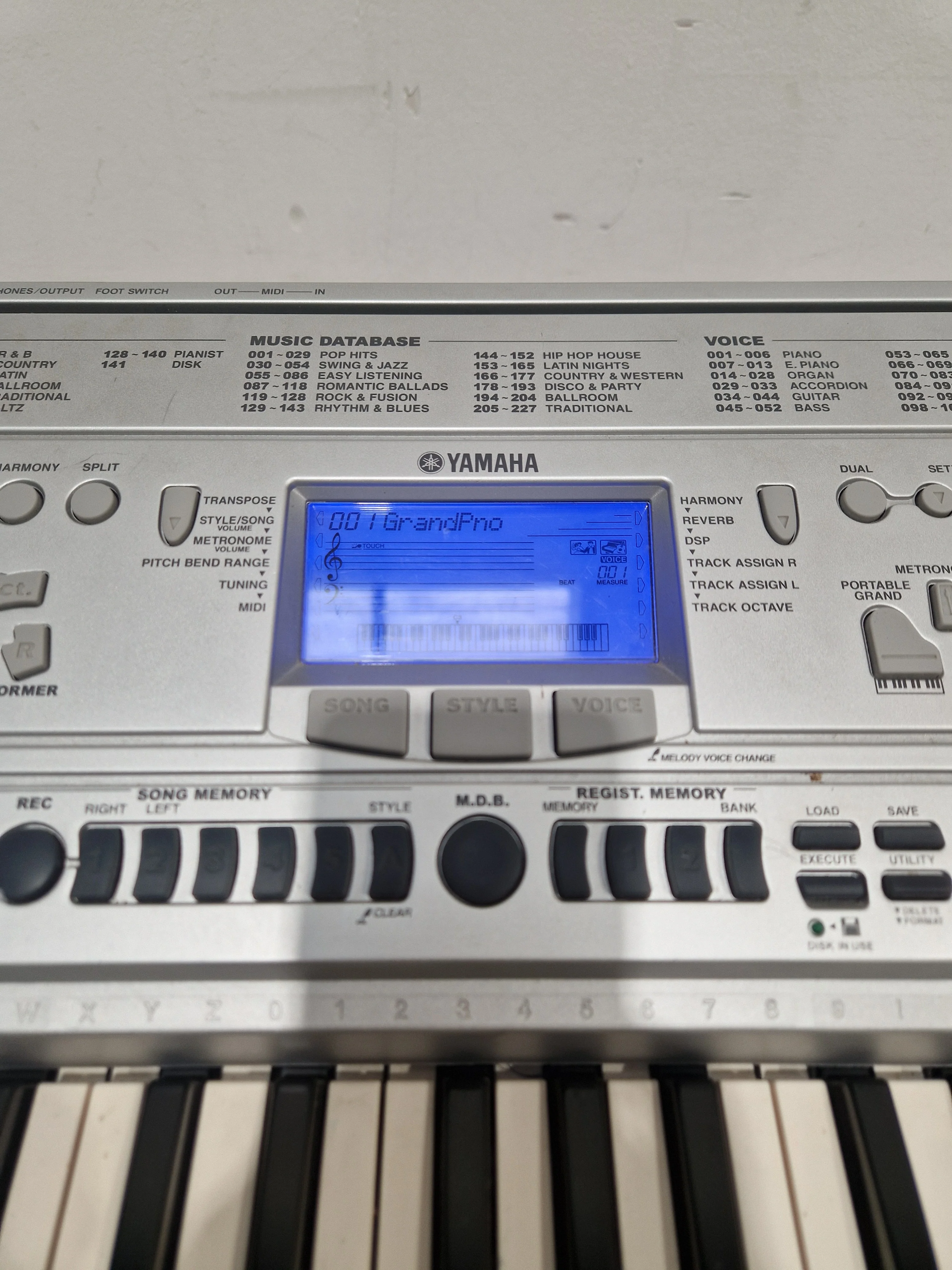 Yamaha Psr450 Keyboard - 61 Keys, Portable Design - Spares or Repair - Image 6