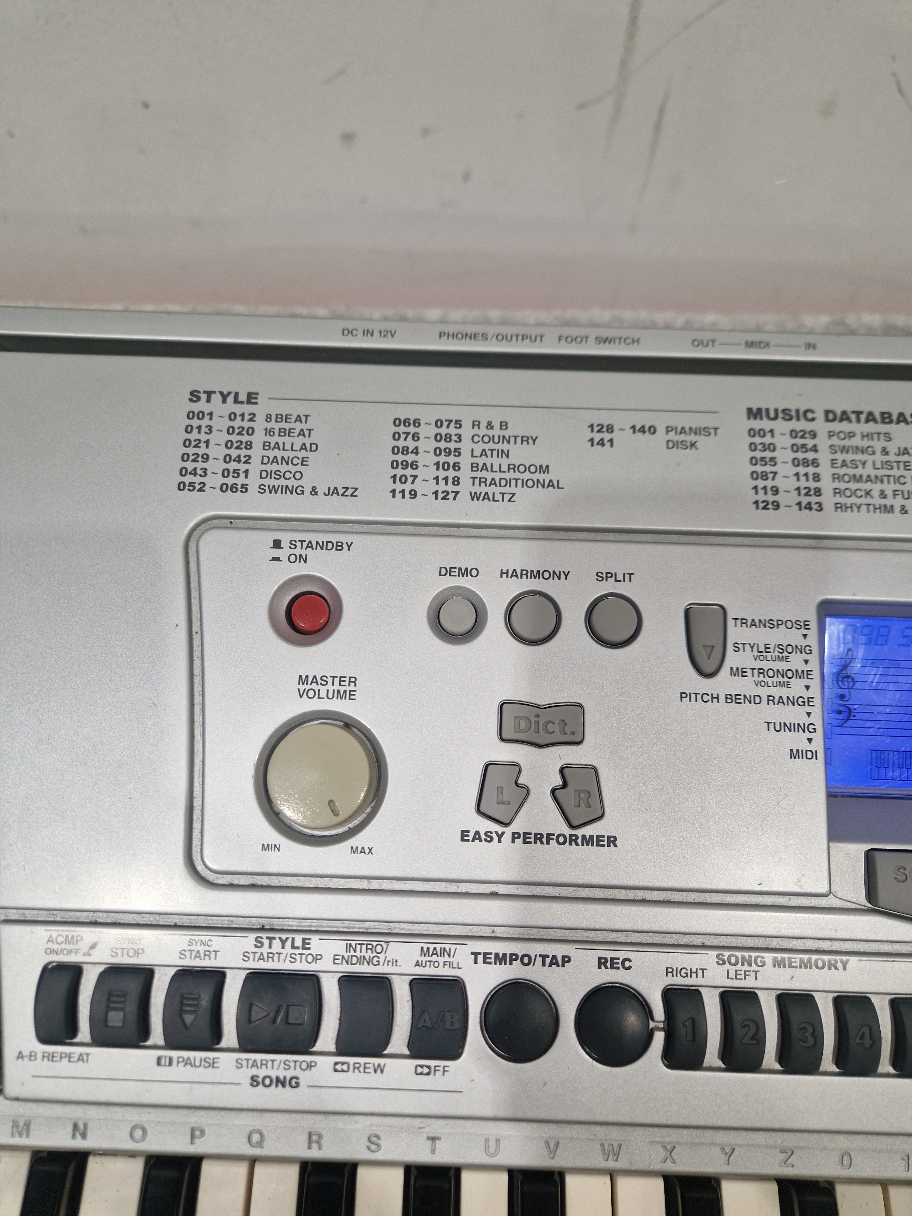 Yamaha Psr450 Keyboard - 61 Keys, Portable - Spares or Repair - Image 7