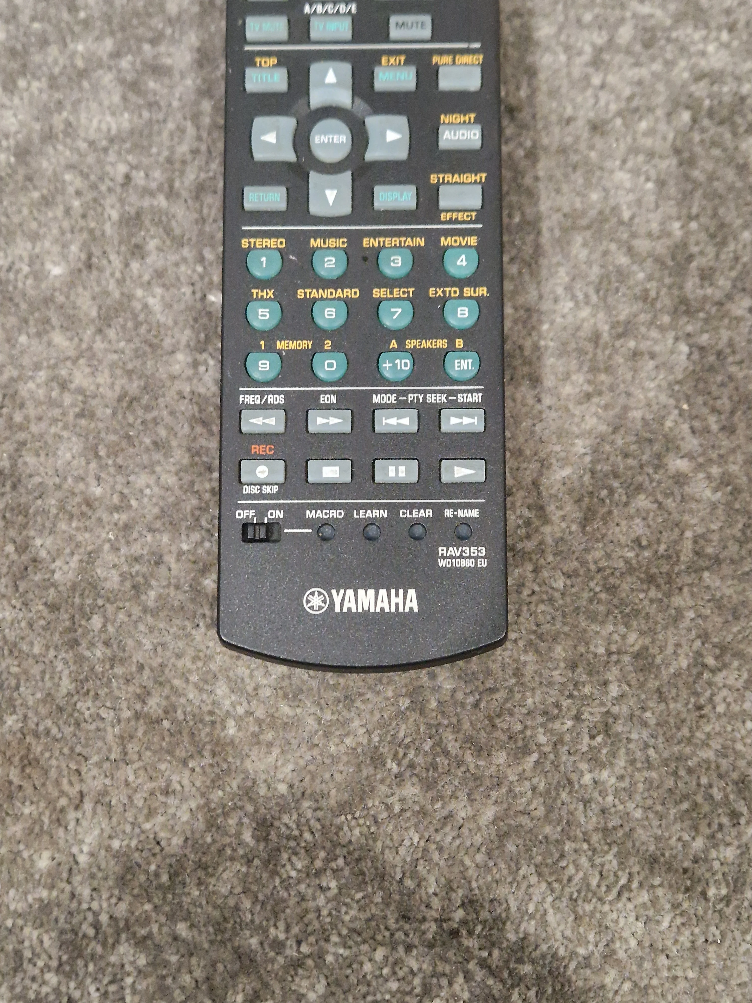 Yamaha RAV353 Remote Control - Universal Device Compatibility - Excellent - Image 6