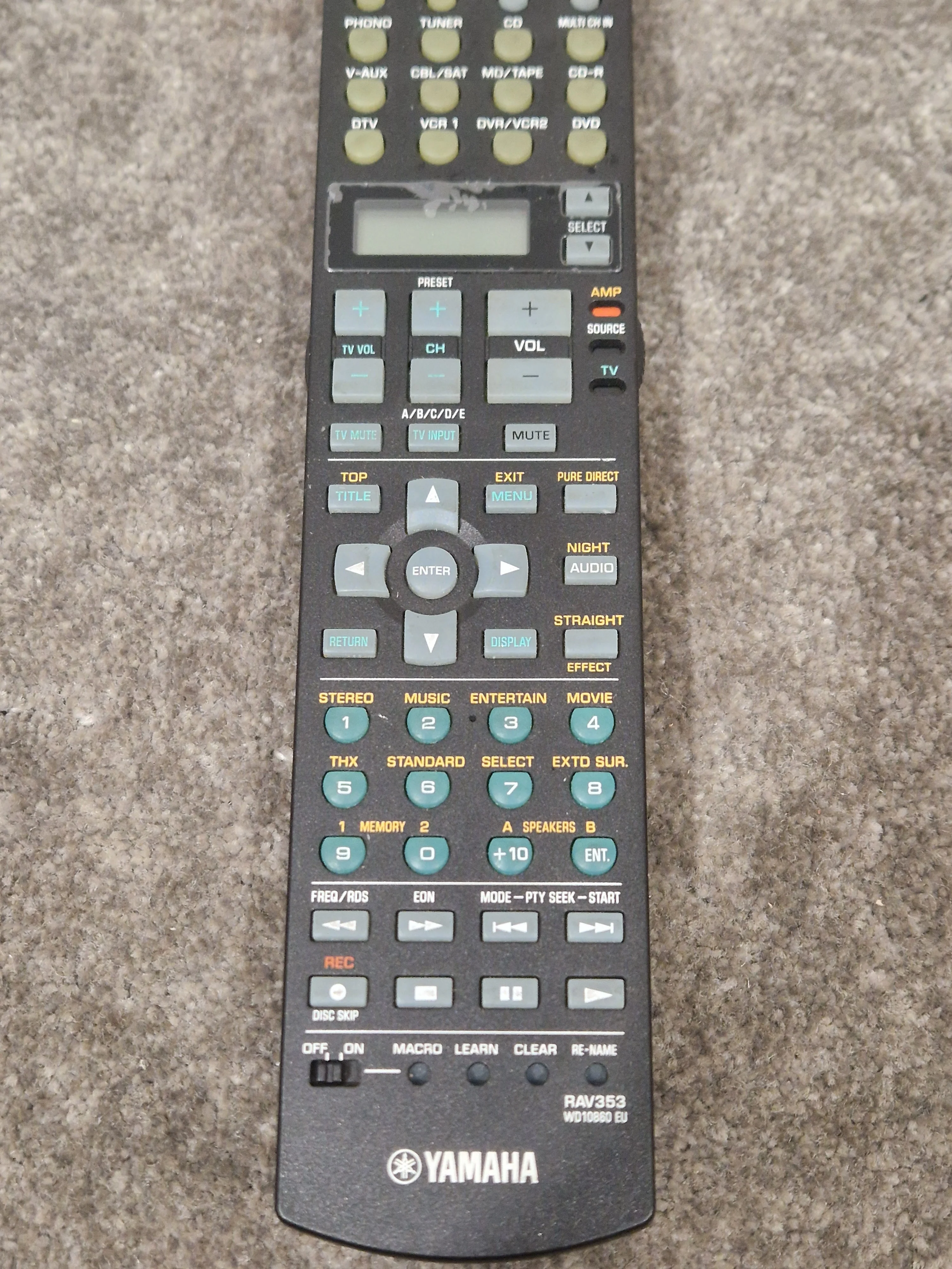 Yamaha RAV353 Remote Control - Universal Device Compatibility - Excellent - Image 7