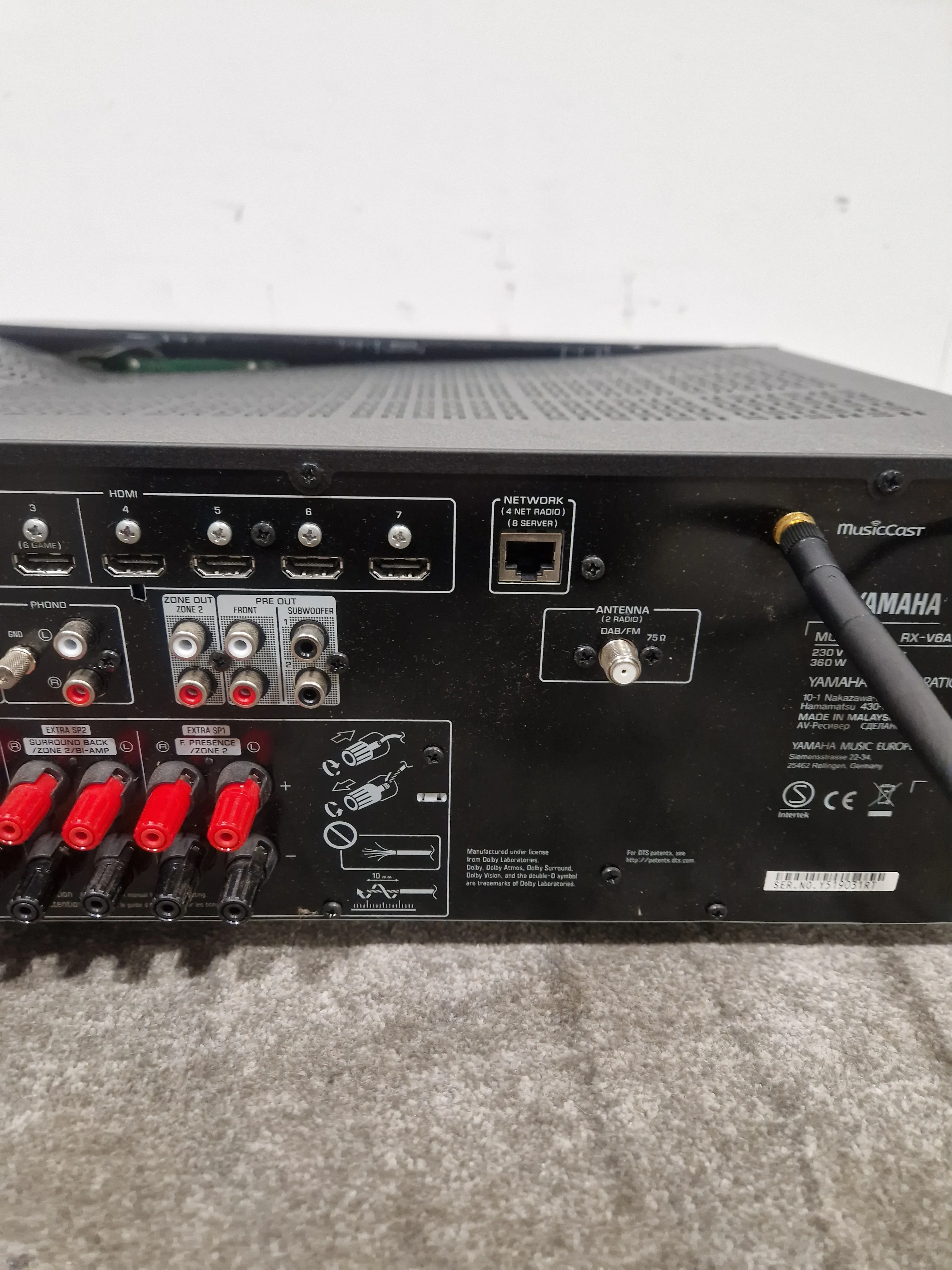 Yamaha RX-V6A - AV Receiver - Black – AV Receiver - Spares or Repair - Image 7