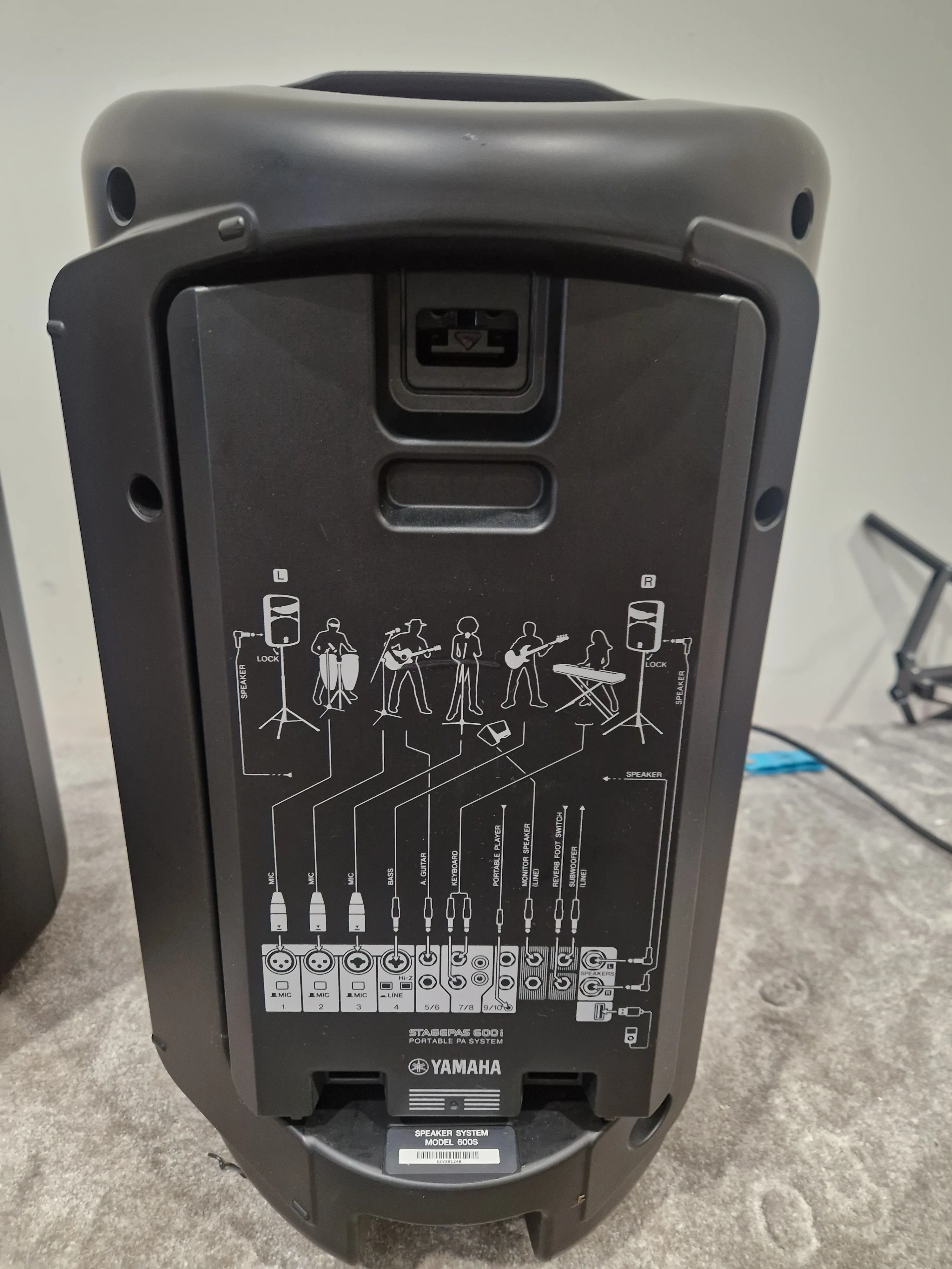 Yamaha Stagepas 600i Pair - Portable PA System, 600W - Excellent w/ Soft Case - Image 4