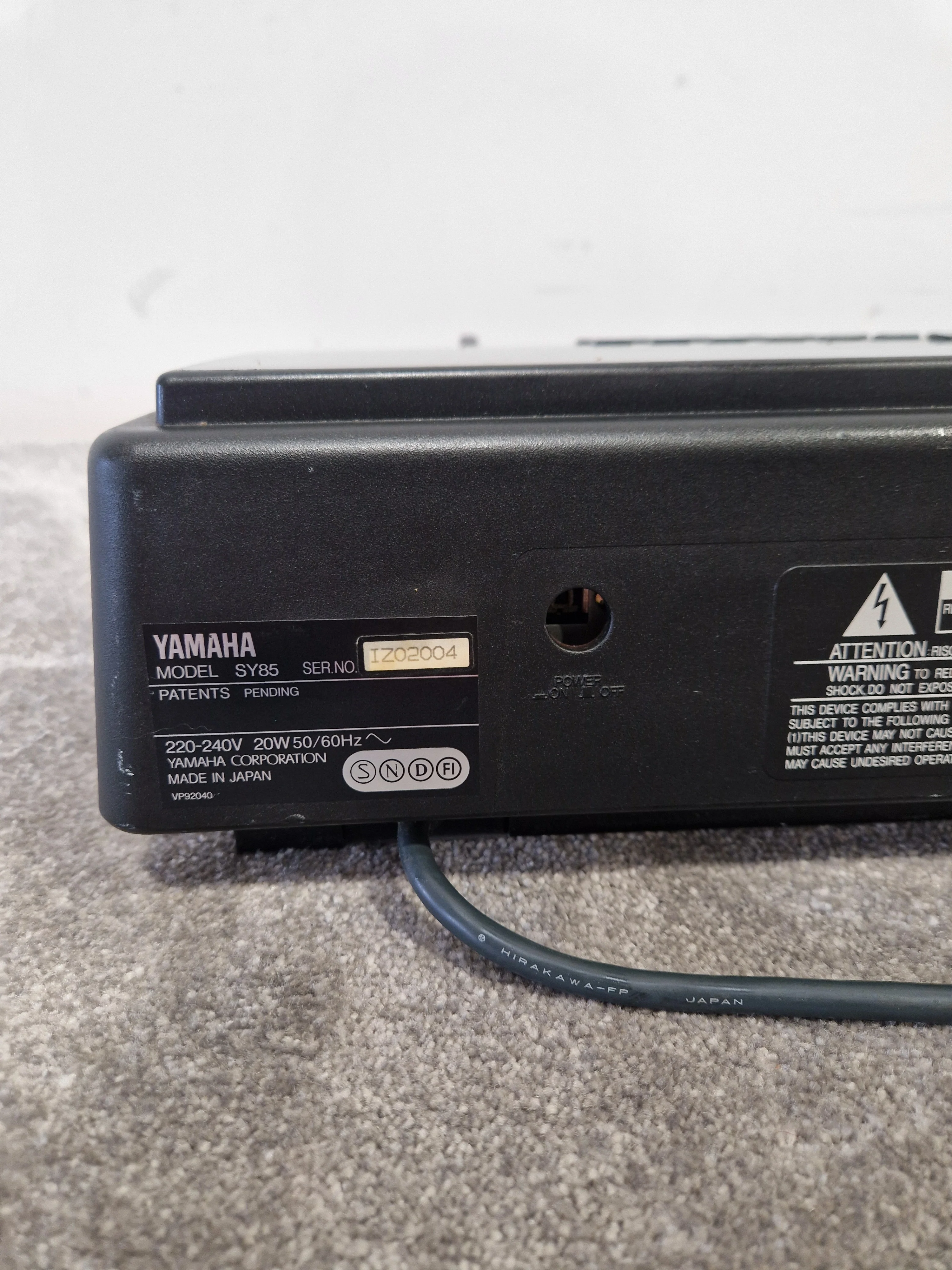 YAMAHA SY85 - Advanced Music Workstation - Fair w/ Power Supply - Image 18