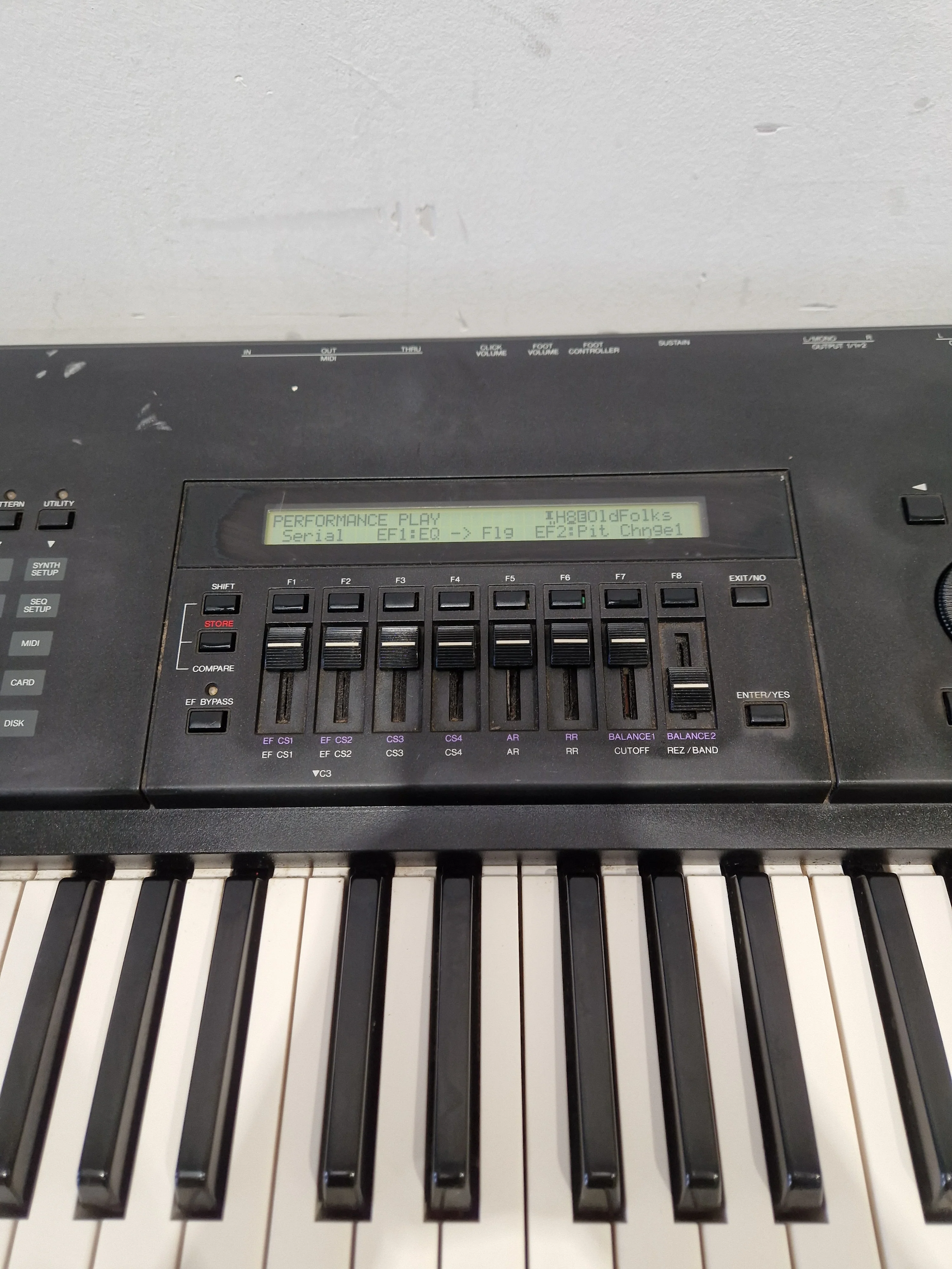 YAMAHA SY85 - Advanced Music Workstation - Fair w/ Power Supply - Image 5
