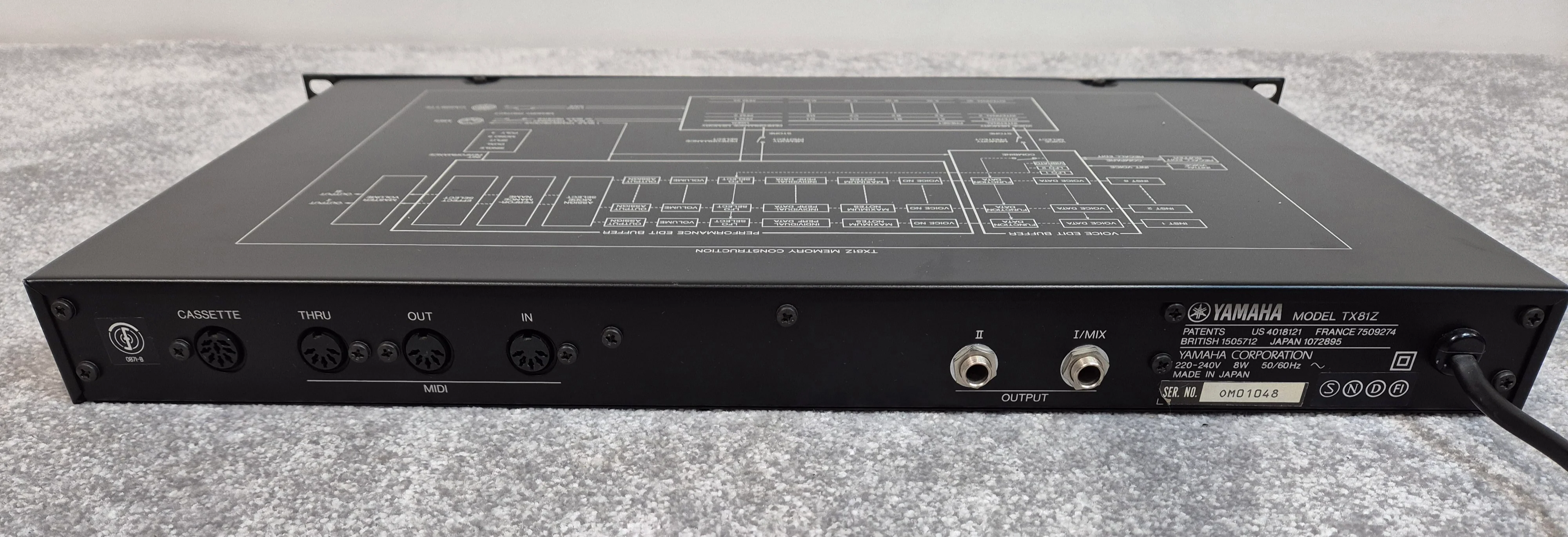Yamaha TX81Z - Rack Mounted Frequency Modulation Music Synthesizer - Image 7