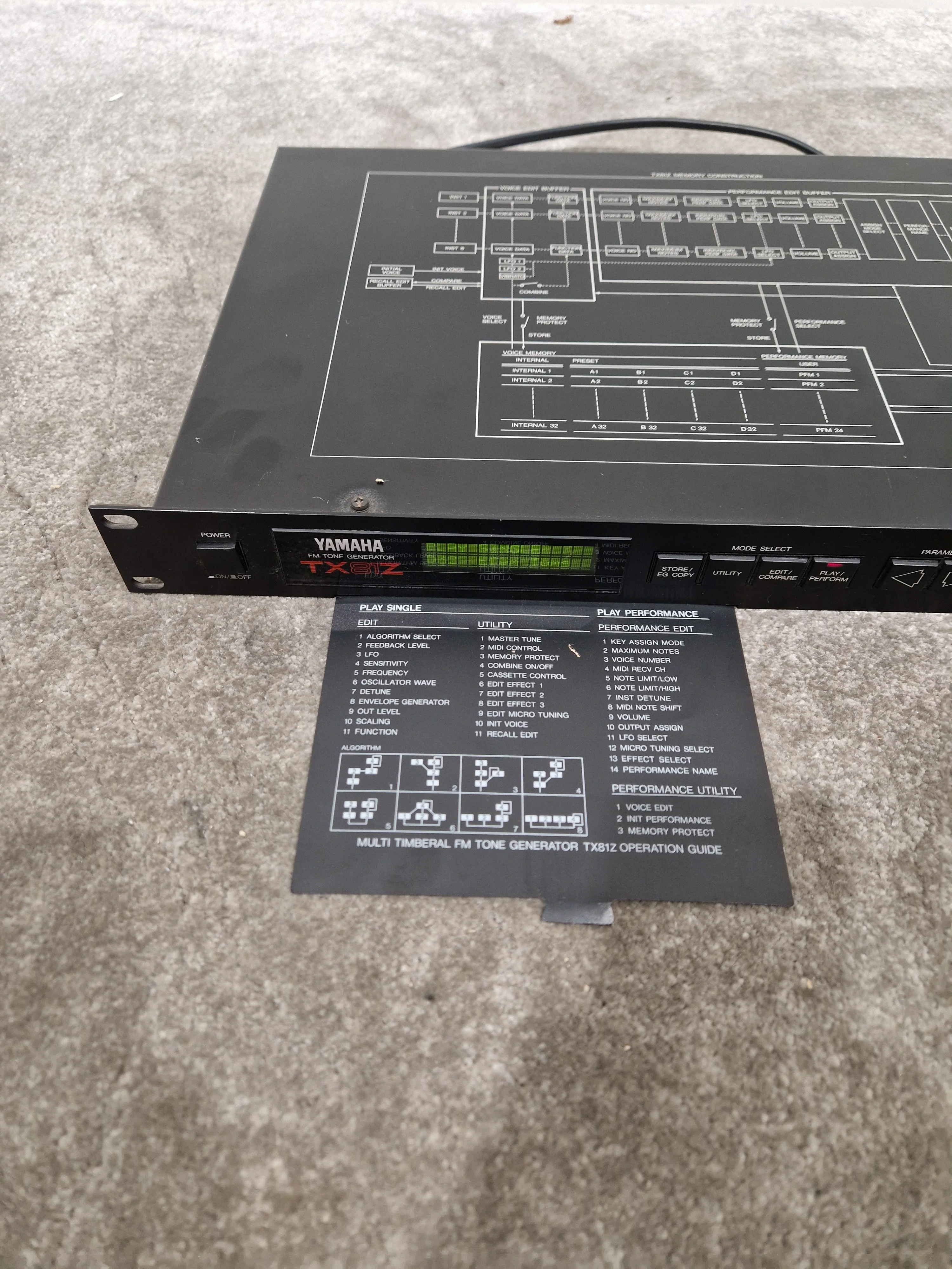 Yamaha TX81Z - FM Synthesizer Module - Excellent w/ Power Supply - Image 2