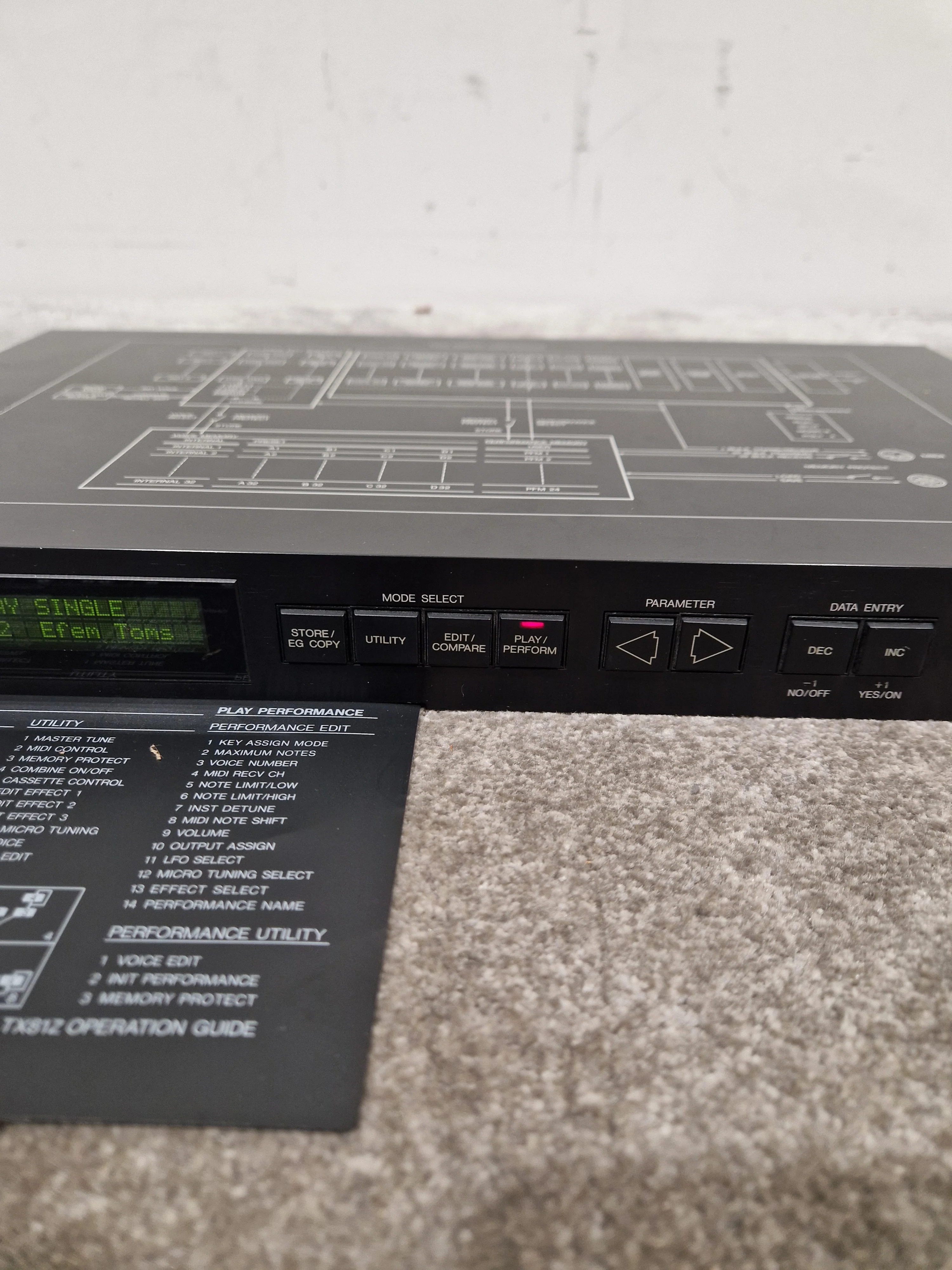Yamaha TX81Z - FM Synthesizer Module - Excellent w/ Power Supply - Image 3
