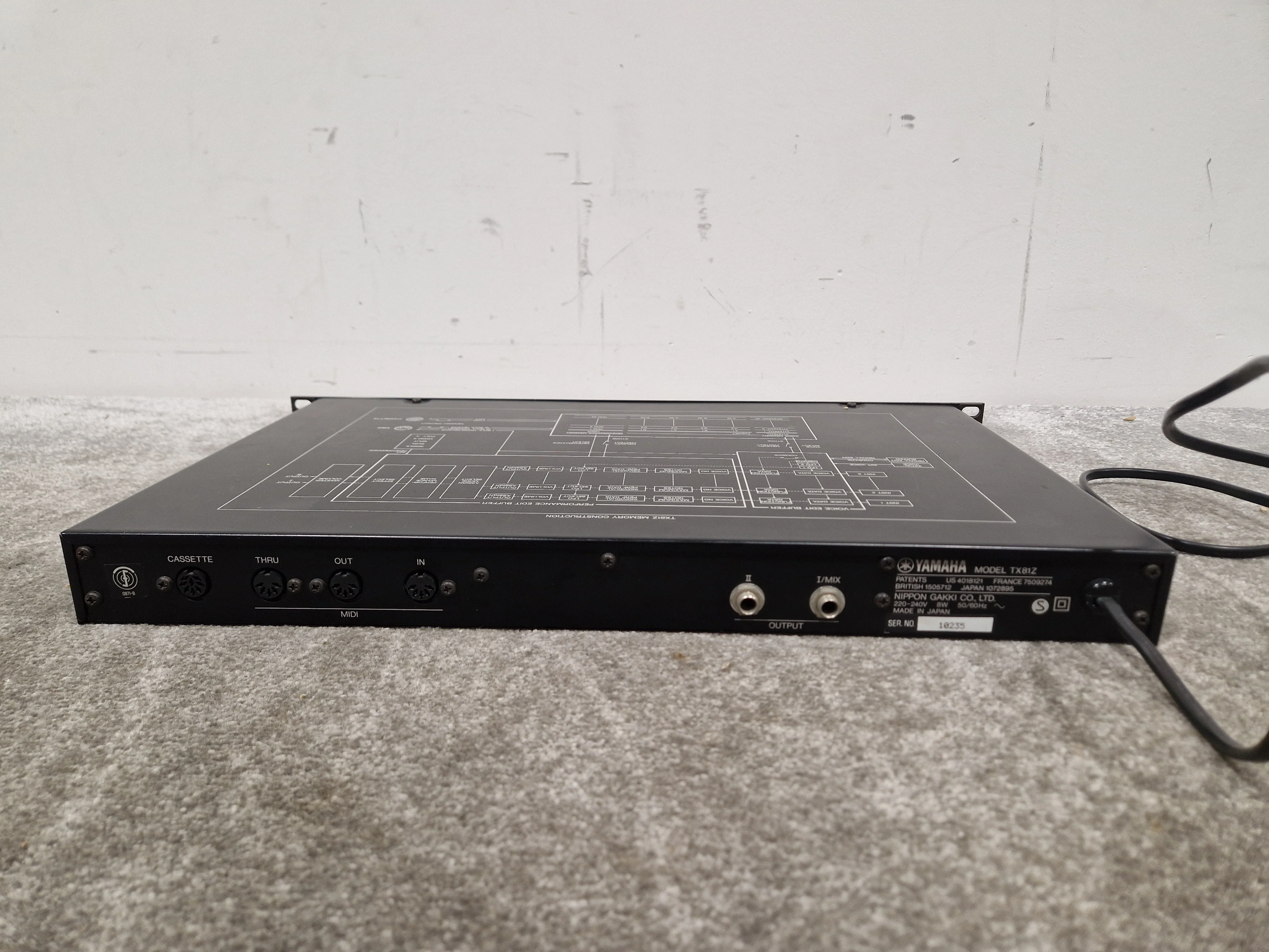 Yamaha TX81Z - FM Synthesizer Module - Excellent w/ Power Supply - Image 8
