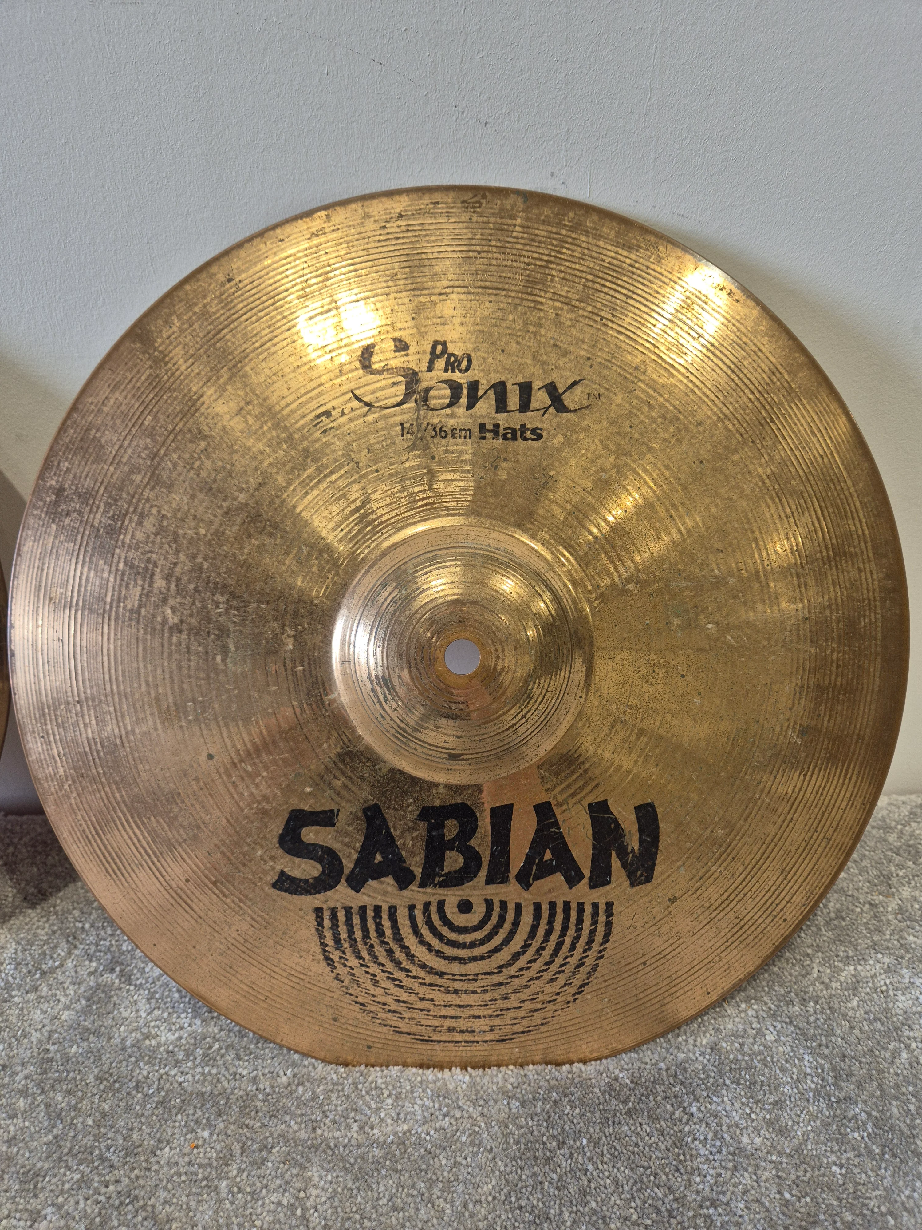 Sabian Pro Sonix 14" Hi-Hat Cymbals (Top and Bottom) - Image 2