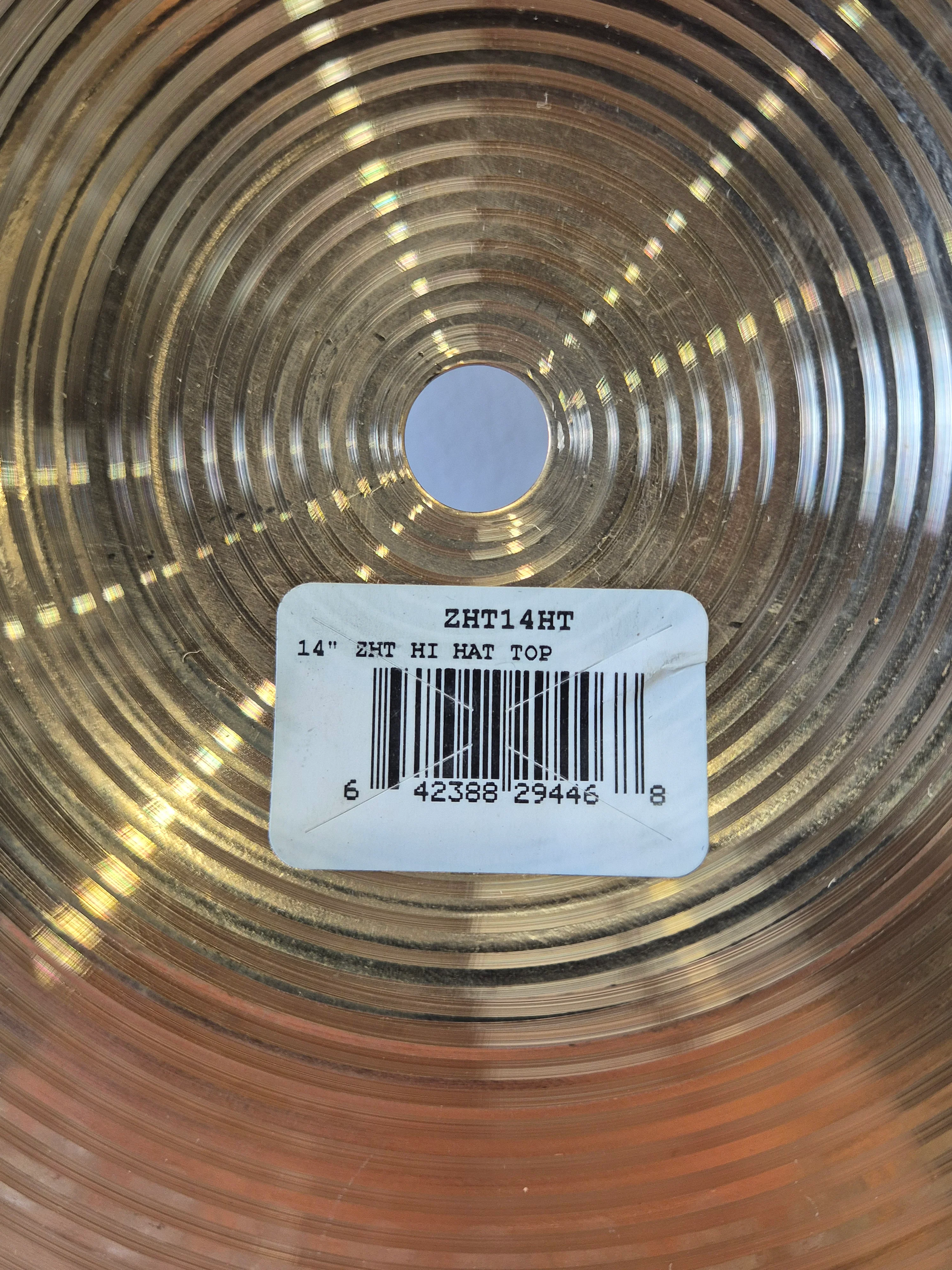 Zildjian ZHT 14-inch hi-hat Cymbals (Top and Bottom) - Image 5