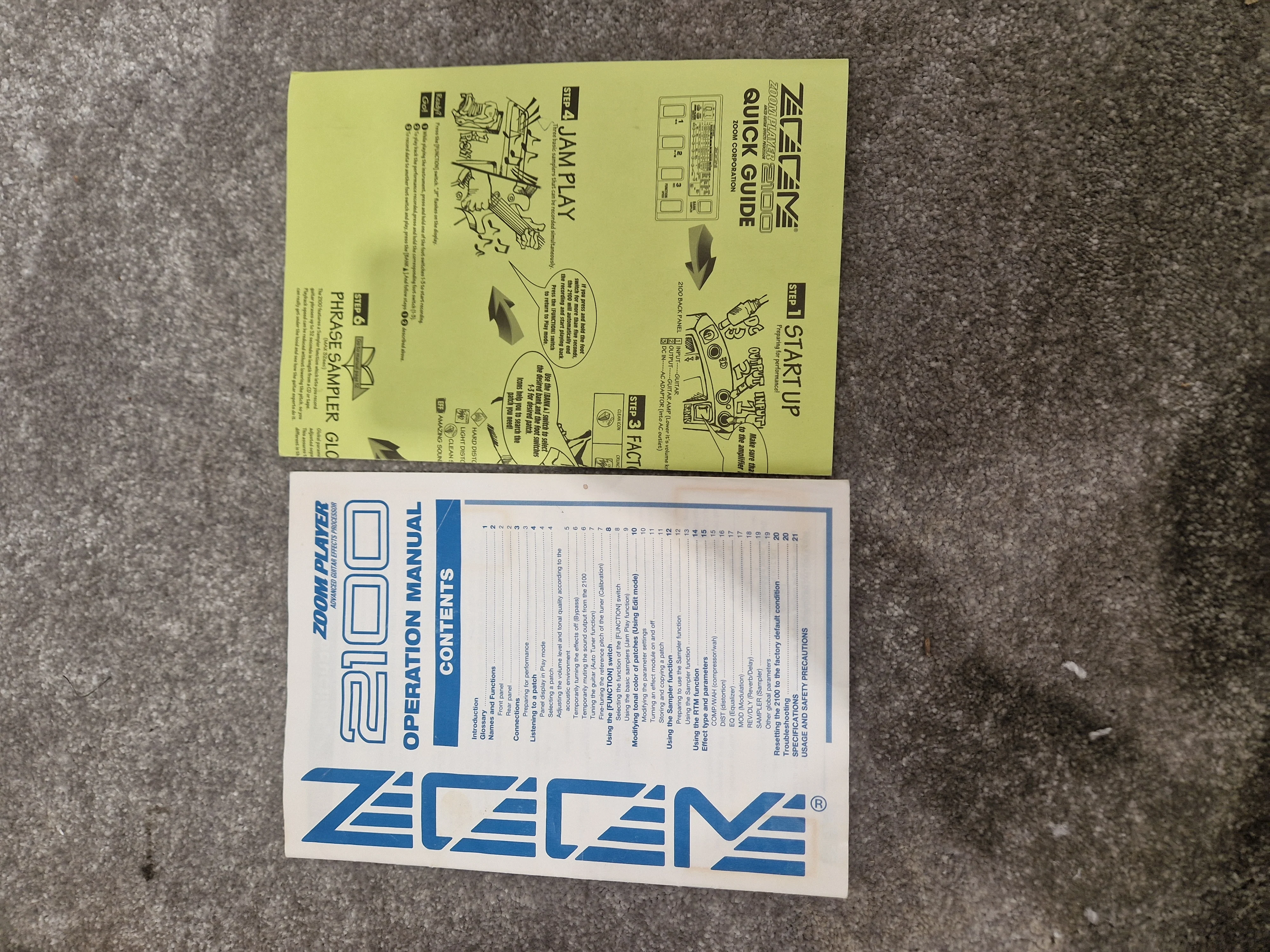 Zoom 2100 Effects Pedal - Multi-Effects, 24-bit Processing - Very Good w/ Original Box & Power Supply & Manuals - Image 12