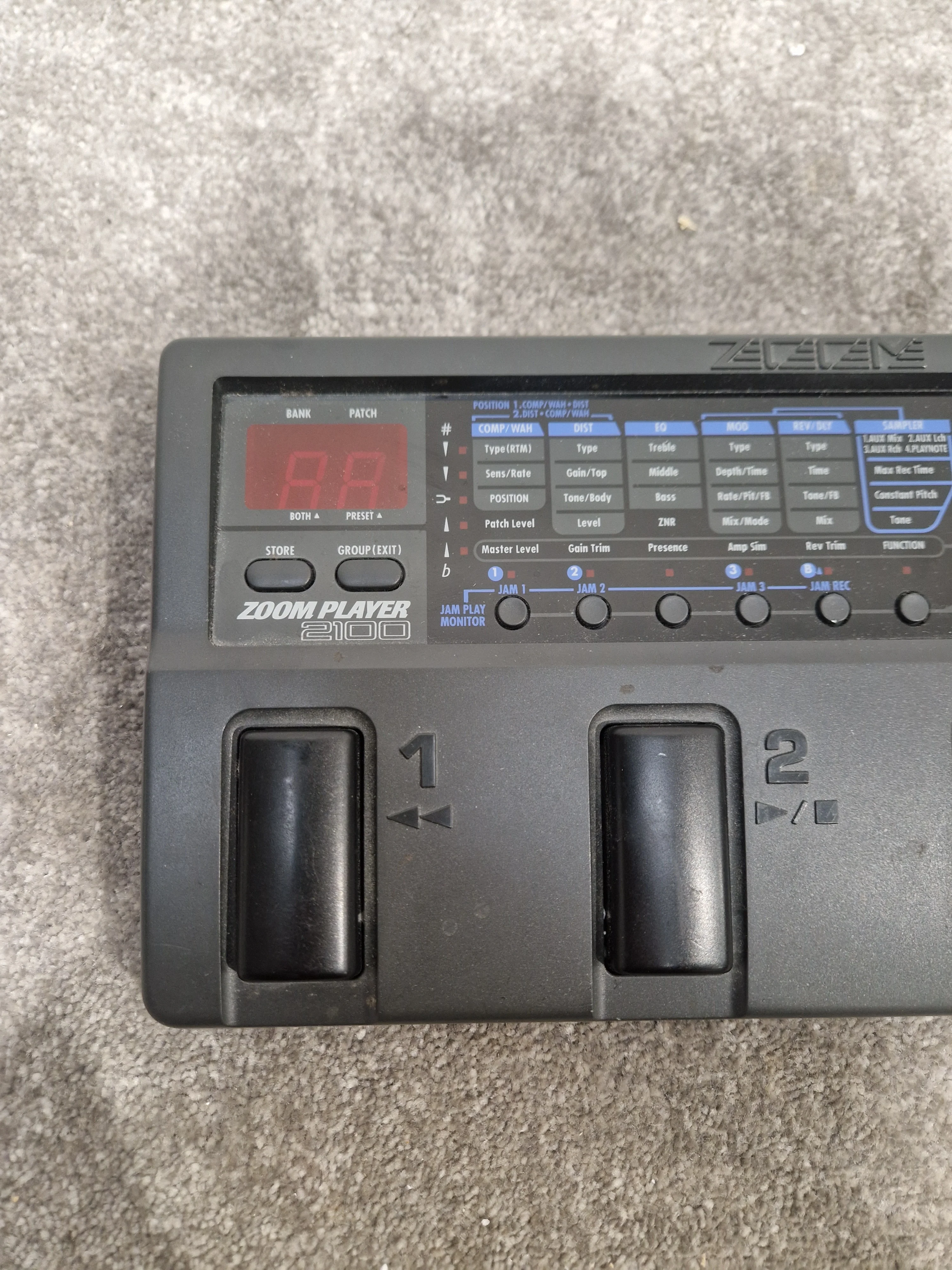 Zoom 2100 Effects Pedal - Multi-Effects, 24-bit Processing - Very Good w/ Original Box & Power Supply & Manuals - Image 14