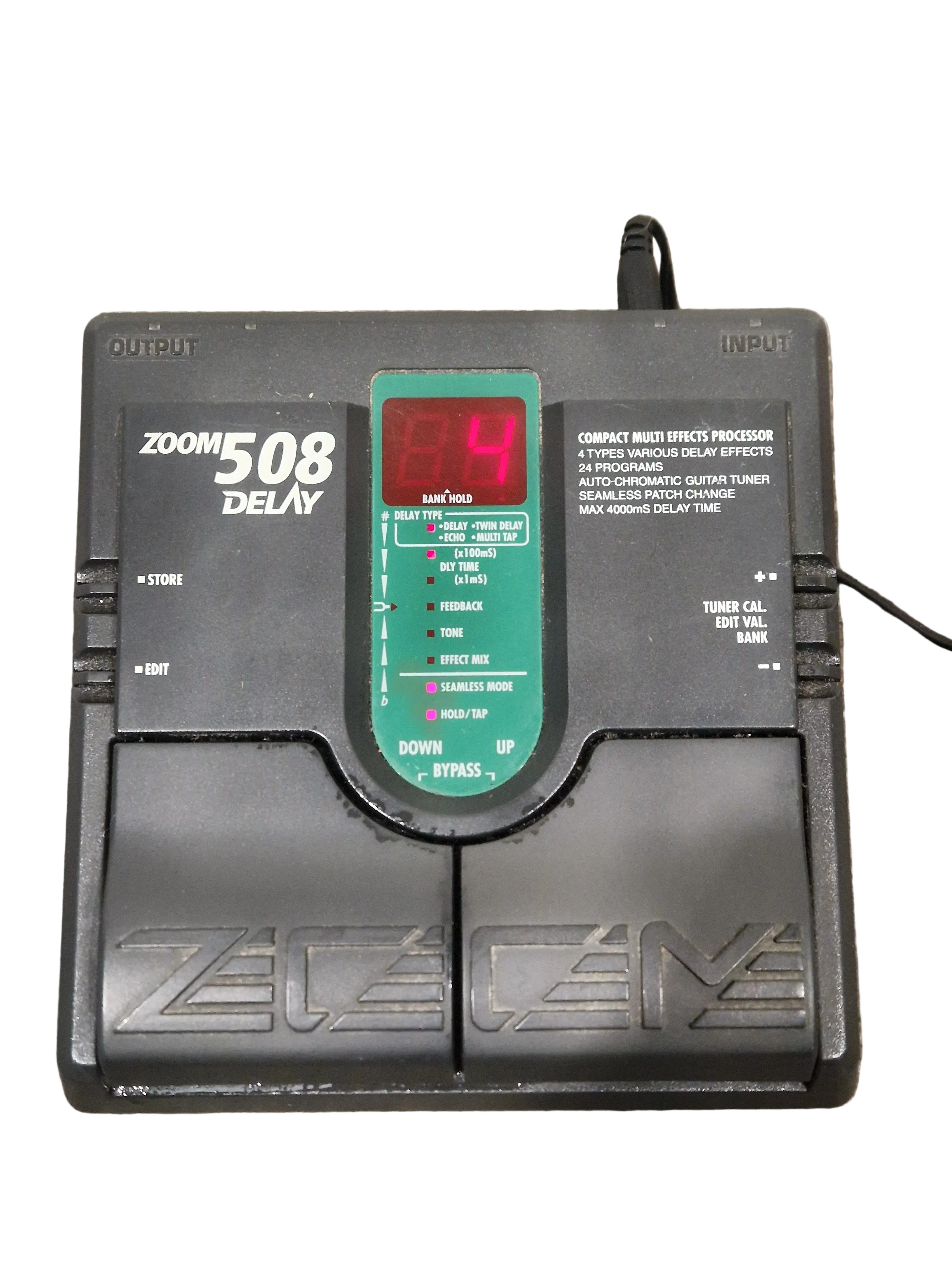Zoom 508 Delay - Multi Effects Processor - Black - Excellent w/ Original Box, Manuals, Power Supply & Practice CDs