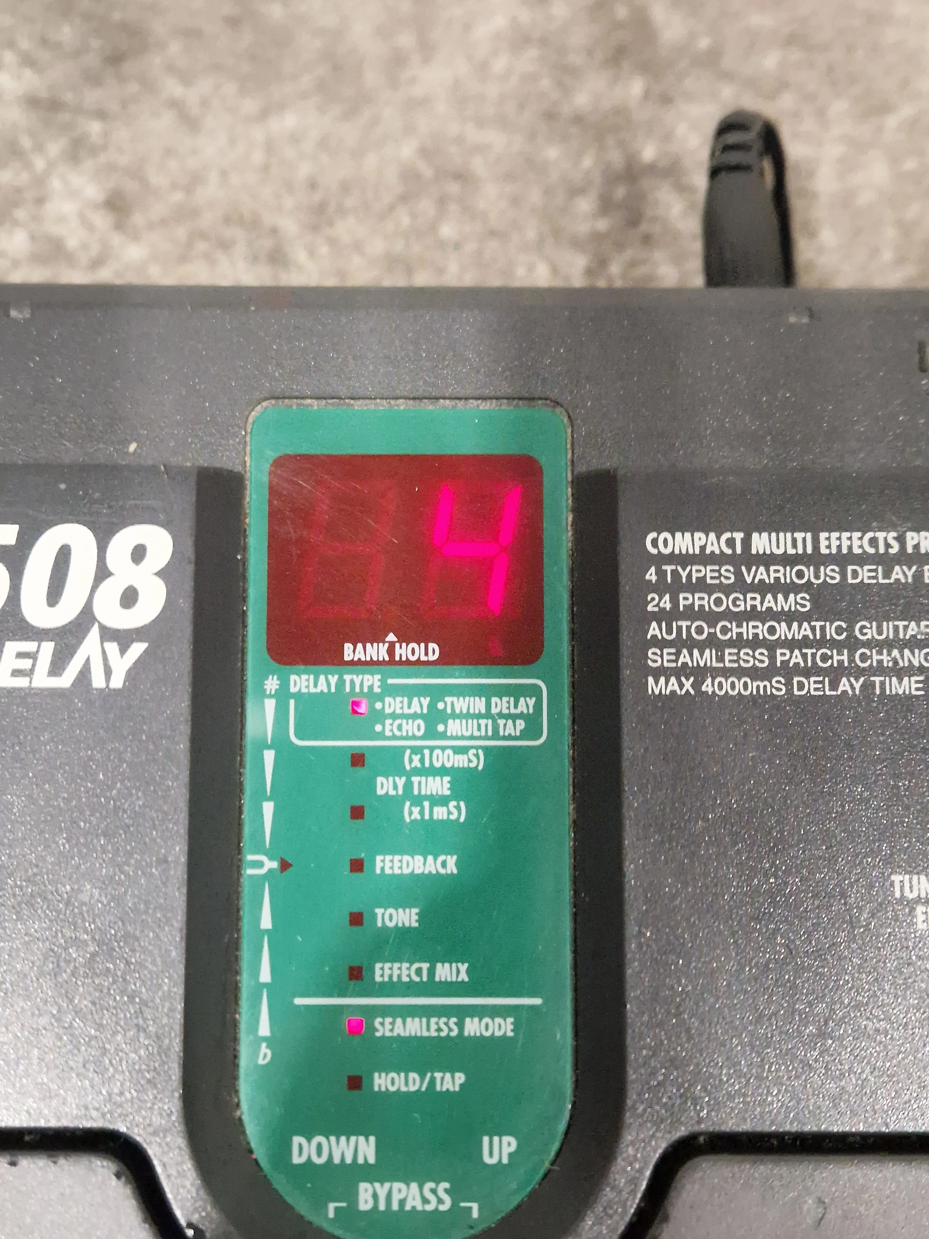 Zoom 508 Delay - Multi Effects Processor - Black - Excellent w/ Original Box, Manuals, Power Supply & Practice CDs - Image 3