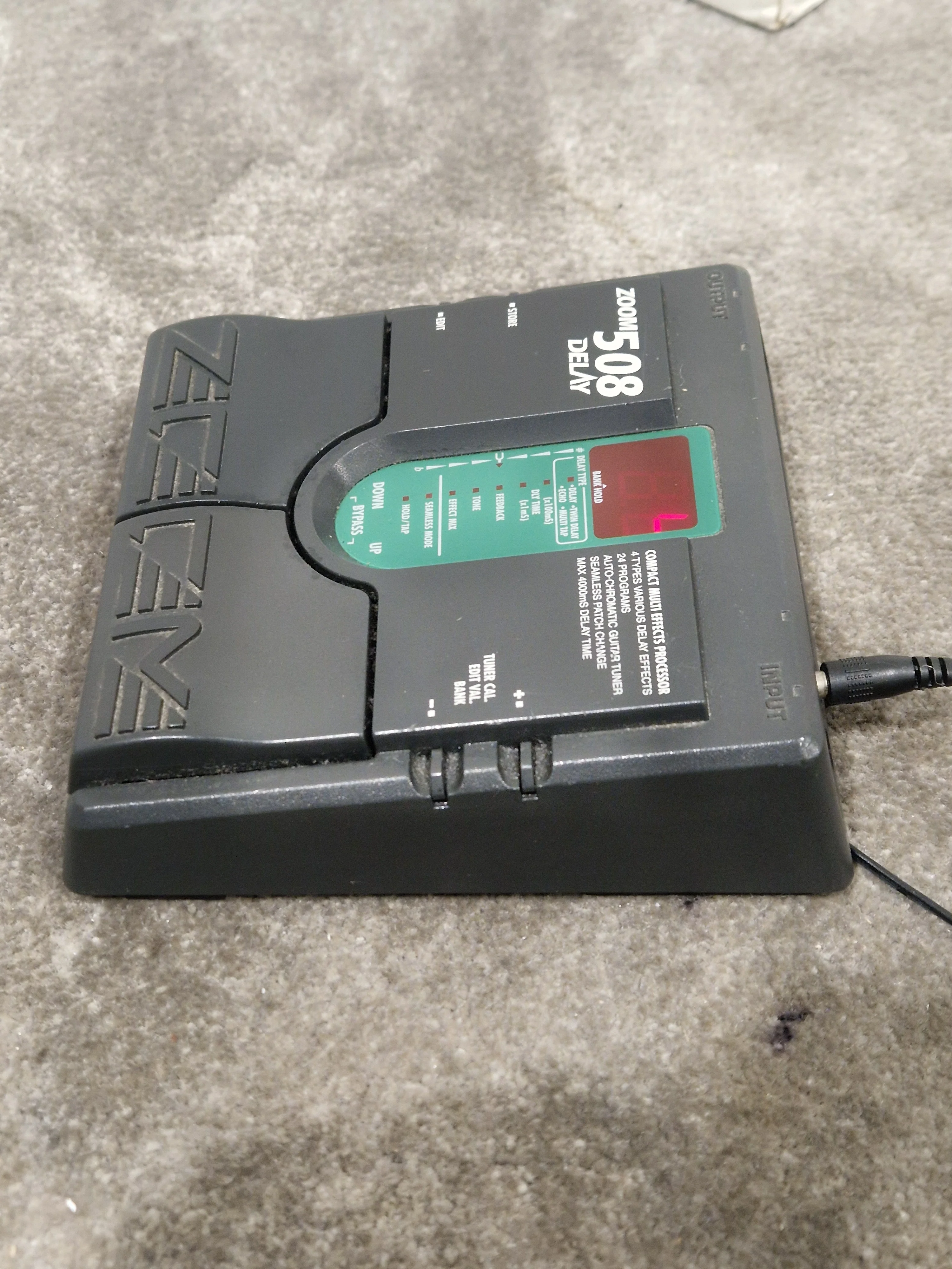 Zoom 508 Delay - Multi Effects Processor - Black - Excellent w/ Original Box, Manuals, Power Supply & Practice CDs - Image 6
