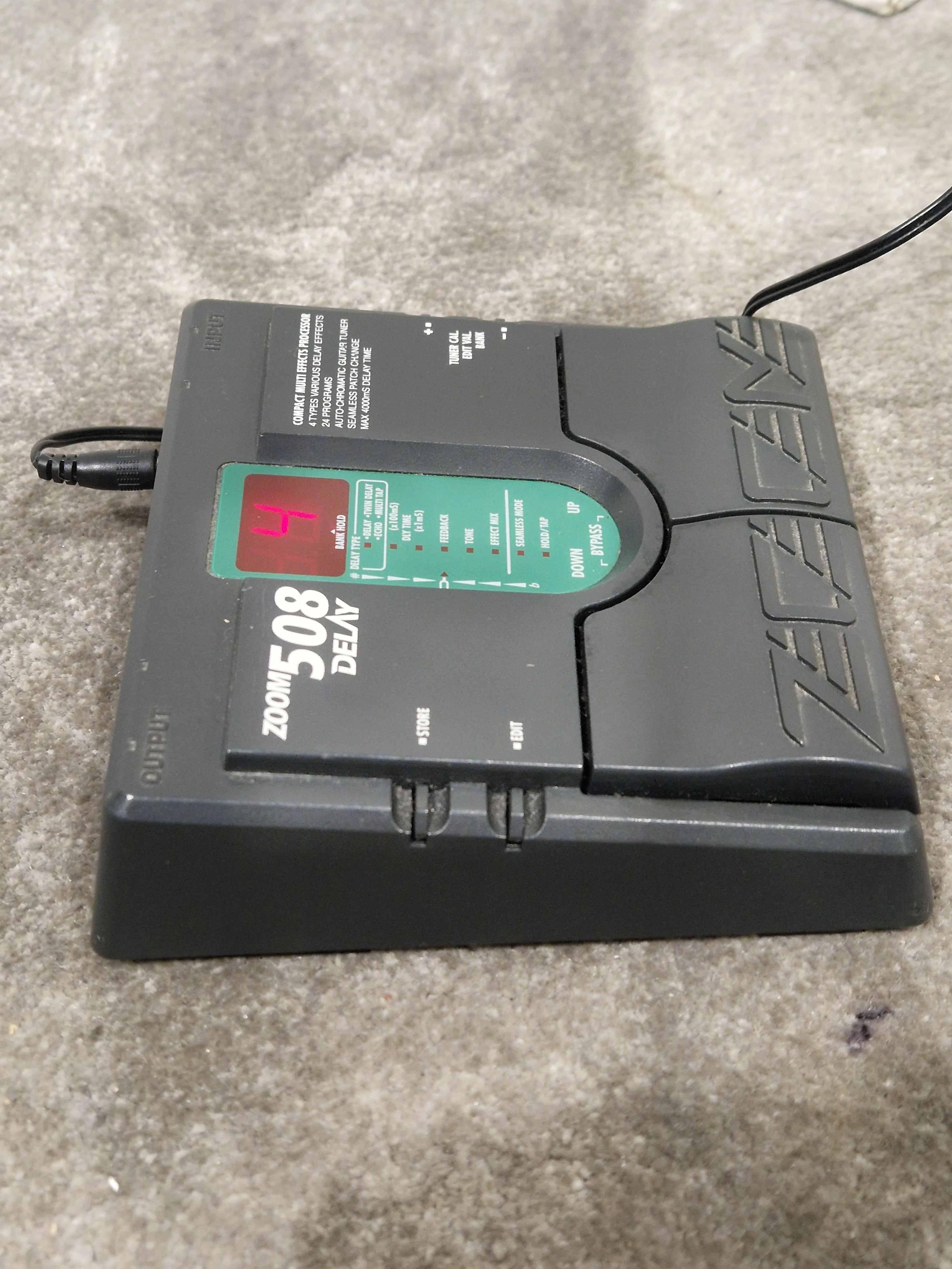 Zoom 508 Delay - Multi Effects Processor - Black - Excellent w/ Original Box, Manuals, Power Supply & Practice CDs - Image 7