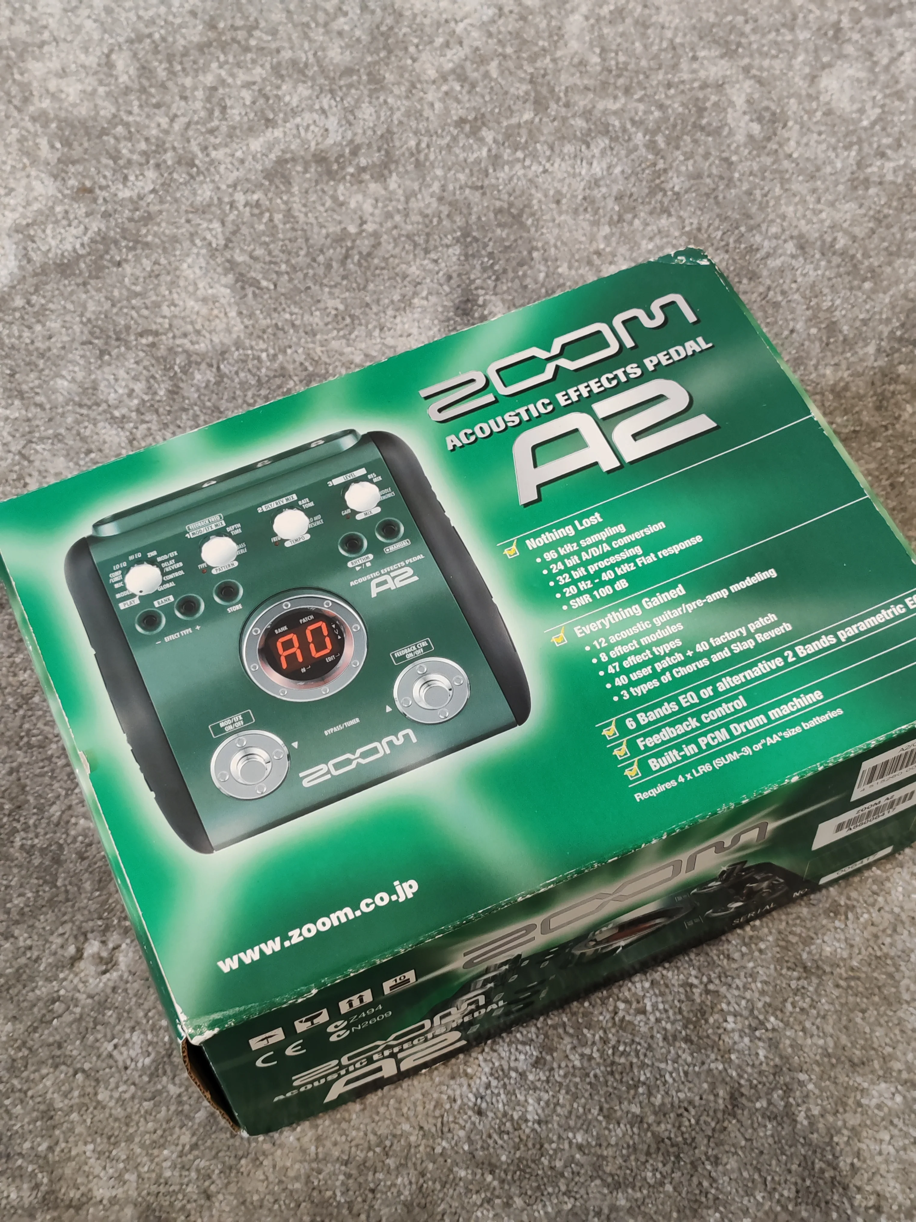Zoom A2 – Acoustic Multi-Effects Pedal – Excellent w/ Original Box & Manual - Image 11