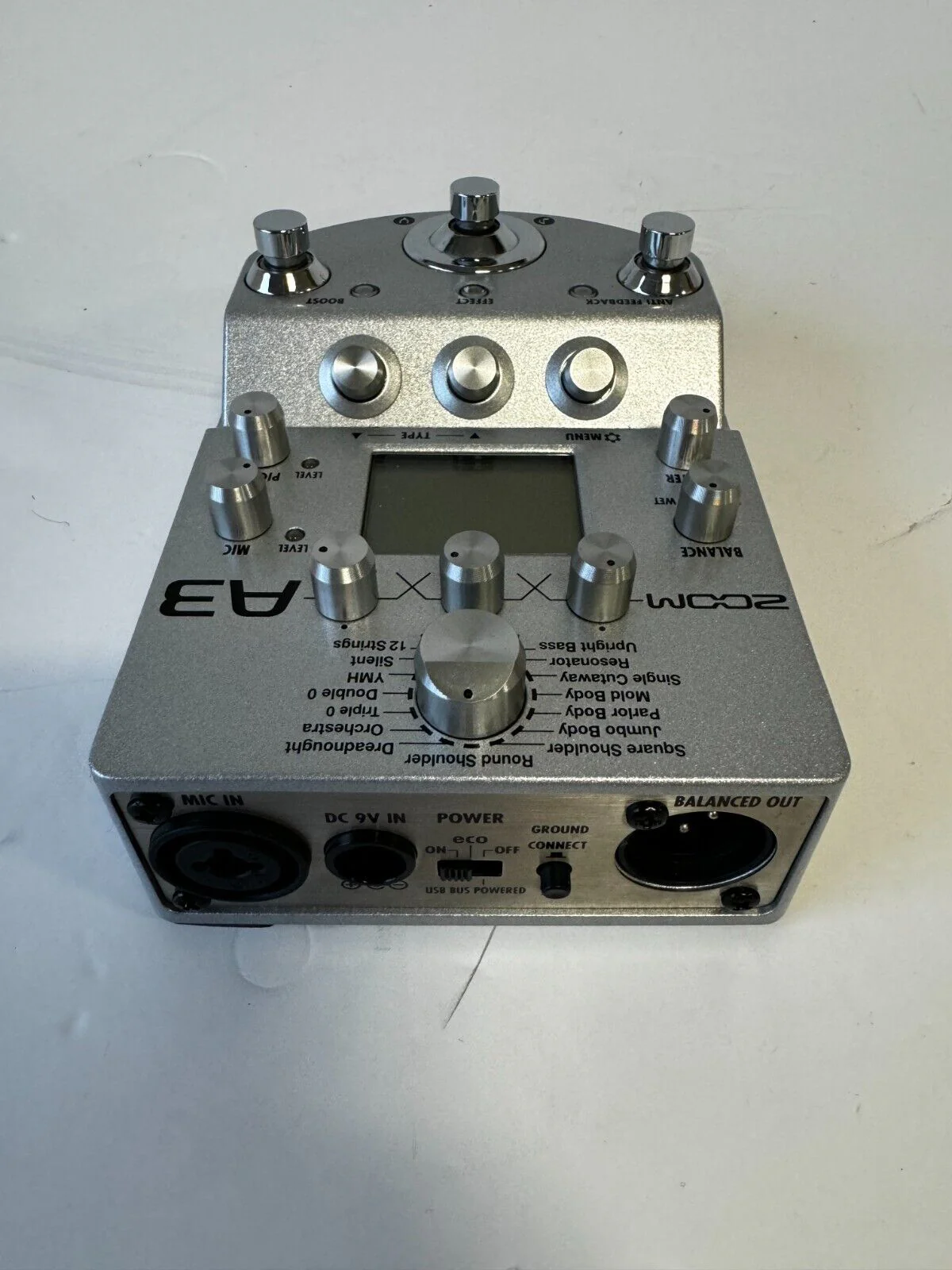 Zoom A3 Pre-Amp & Effects Pedal for Acoustic Guitar With US Power Supply - Image 5