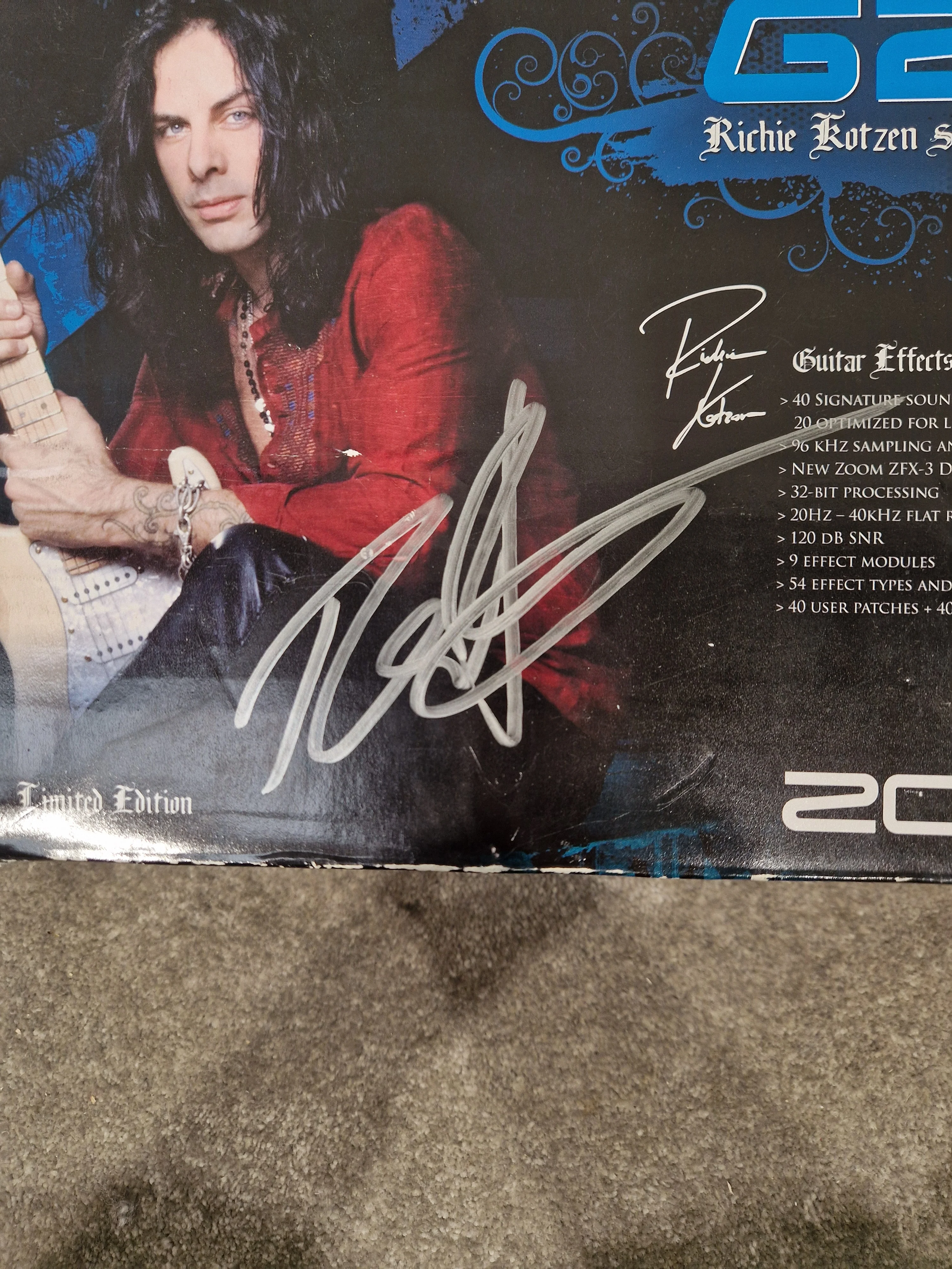 Zoom G2R Richie Kotzen Signature Edition Effects Pedal - Signature Model, Multi-Effects - Excellent w/ Original Box & Power Supply & Manuals - Image 7