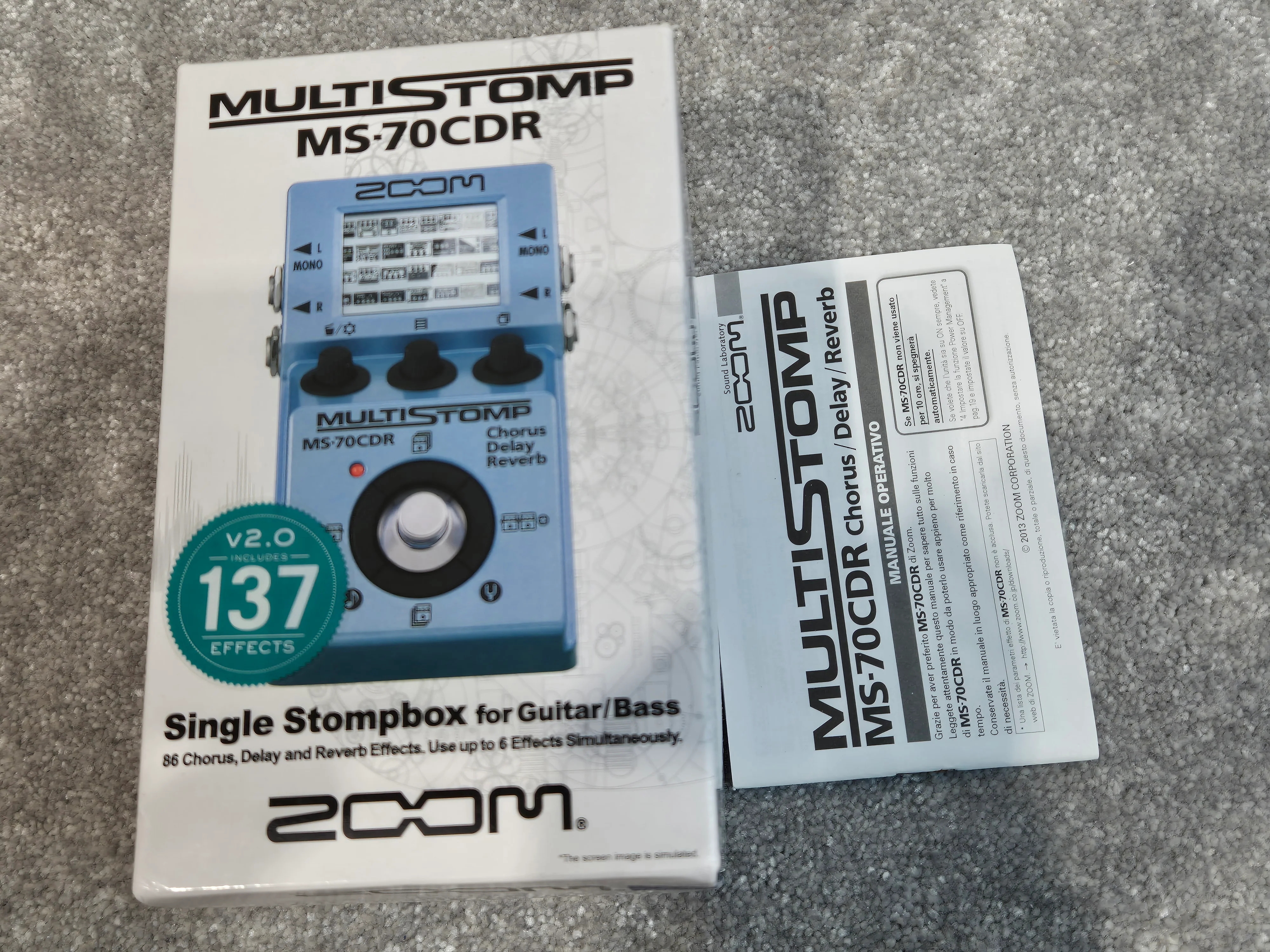 Zoom MS-70CDR - Multi-Effects Pedal with 86 Effects - With Original Box - Image 7